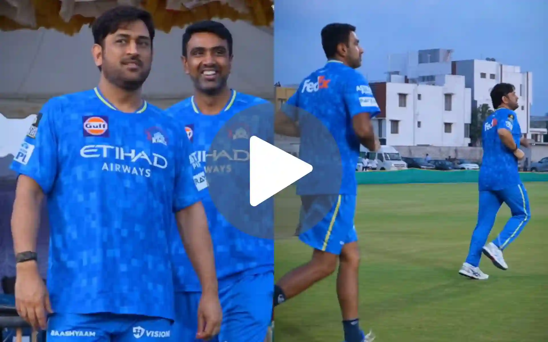 [Watch] Masterminds Reunite! MS Dhoni And R Ashwin Gear Up In CSK Camp Ahead Of IPL 2025