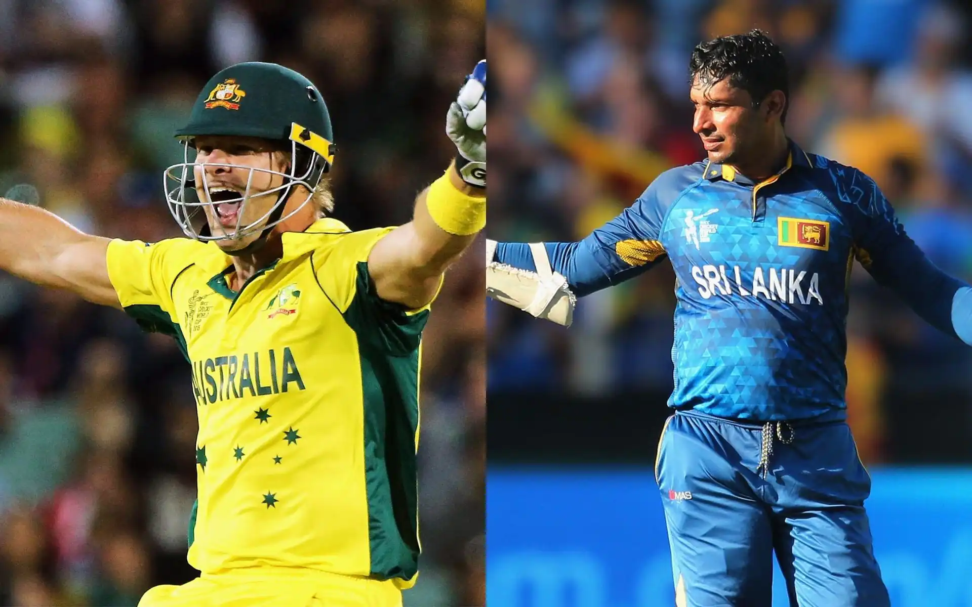 Shane Watson and Kumar Sangakkara [Source: @ICC/X.com]