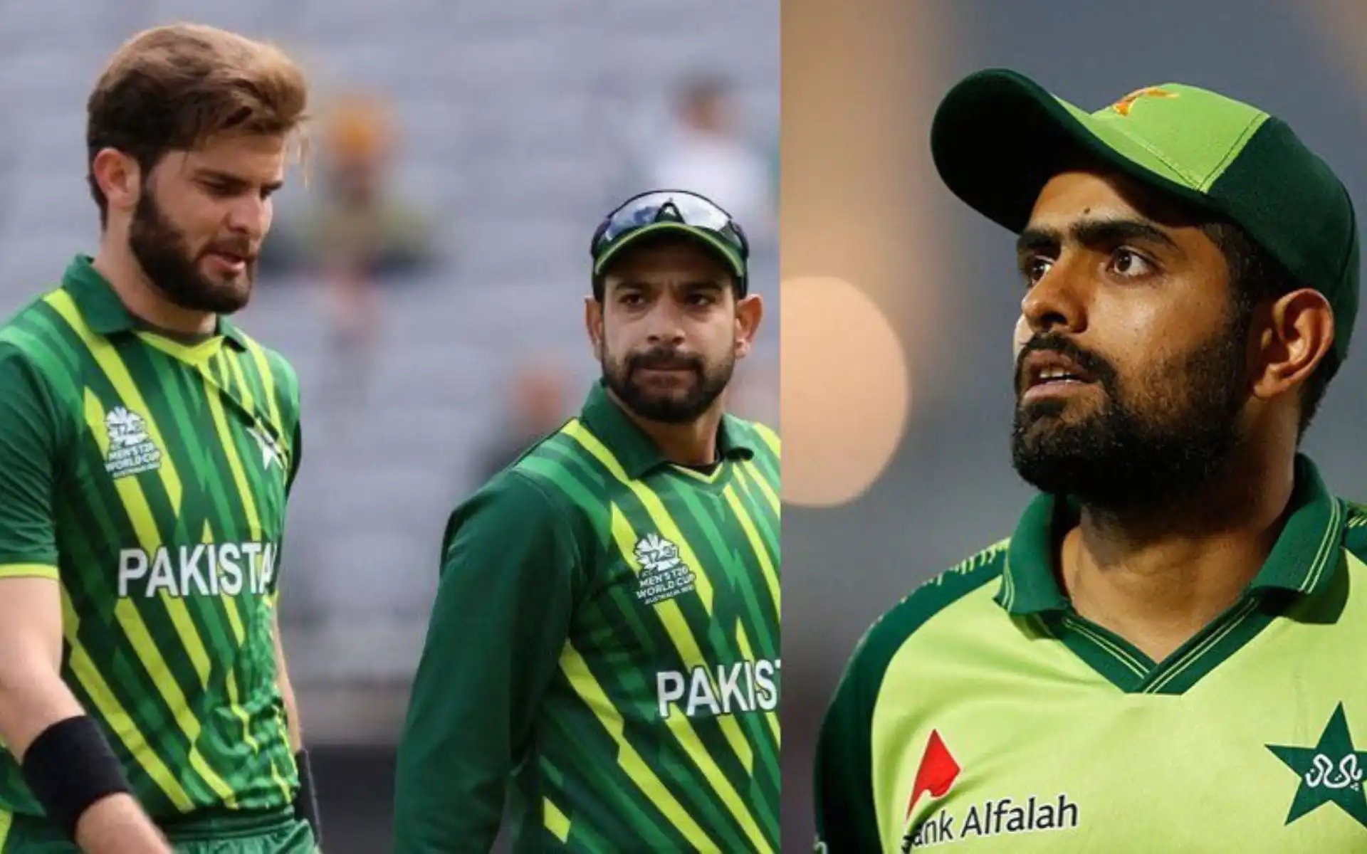 Babar Azam and Shaheen Afridi together (Source:@_TeamGreen123/X.com)