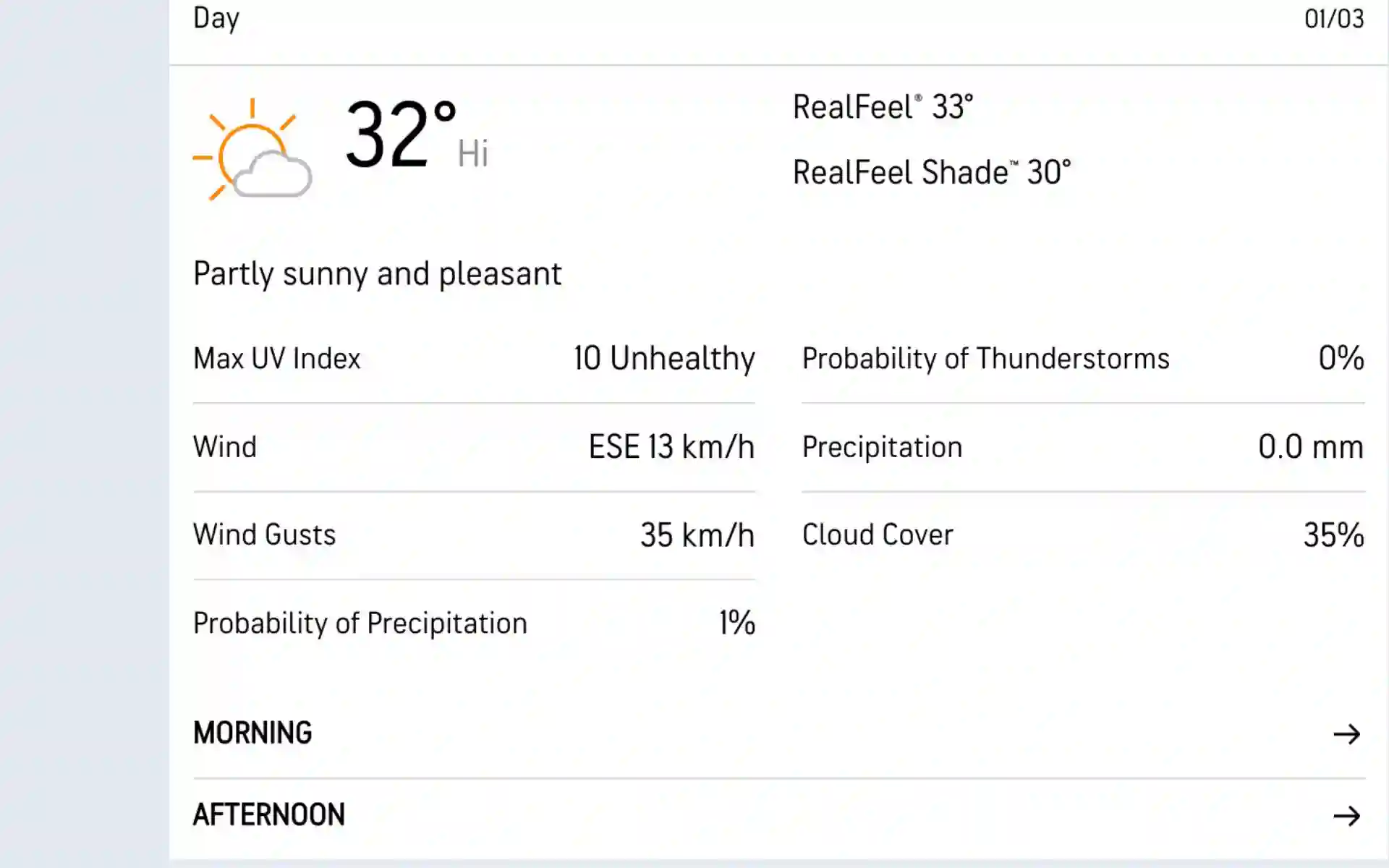 M Chinnaswamy Stadium Weather Report (Source:@AccuWeather.com)