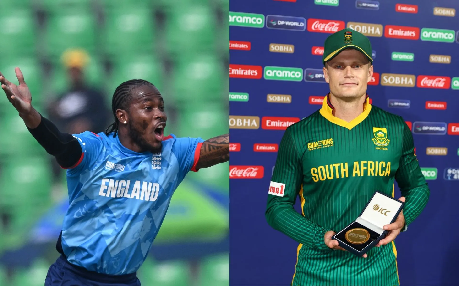 England and South Africa haven't faced each other since the last World Cup. [Source: @englandcricket & @ProteasMenCSA/X]