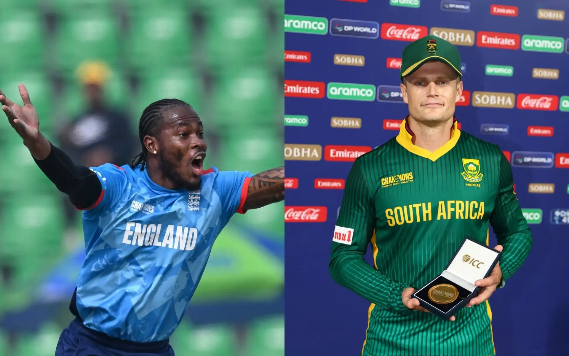 England and South Africa haven't faced each other since the last World Cup. [Source: @englandcricket & @ProteasMenCSA/X]