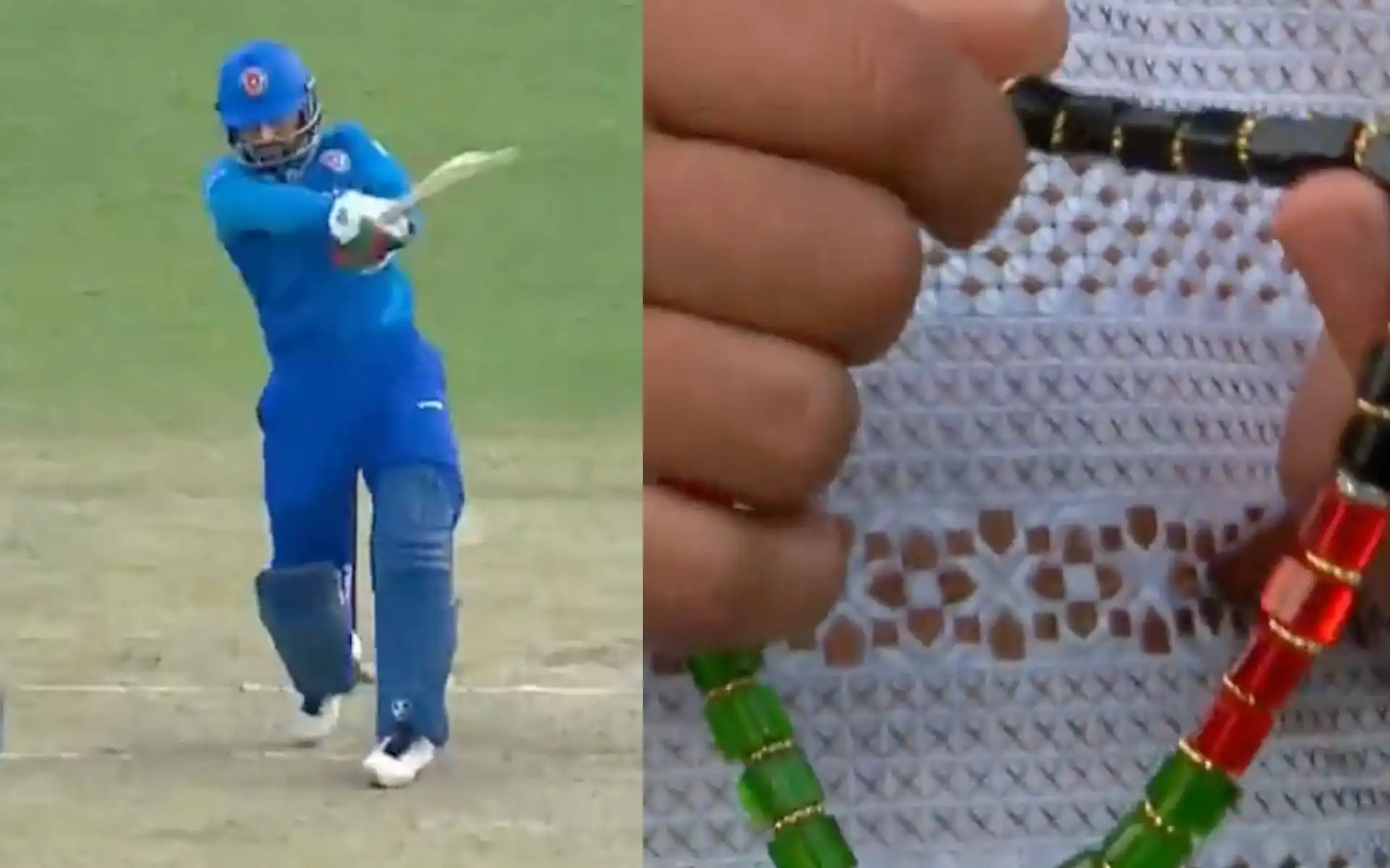 Rashid Khan's wicket against Australia (Source:@kuchnahi1269083/X.com)
