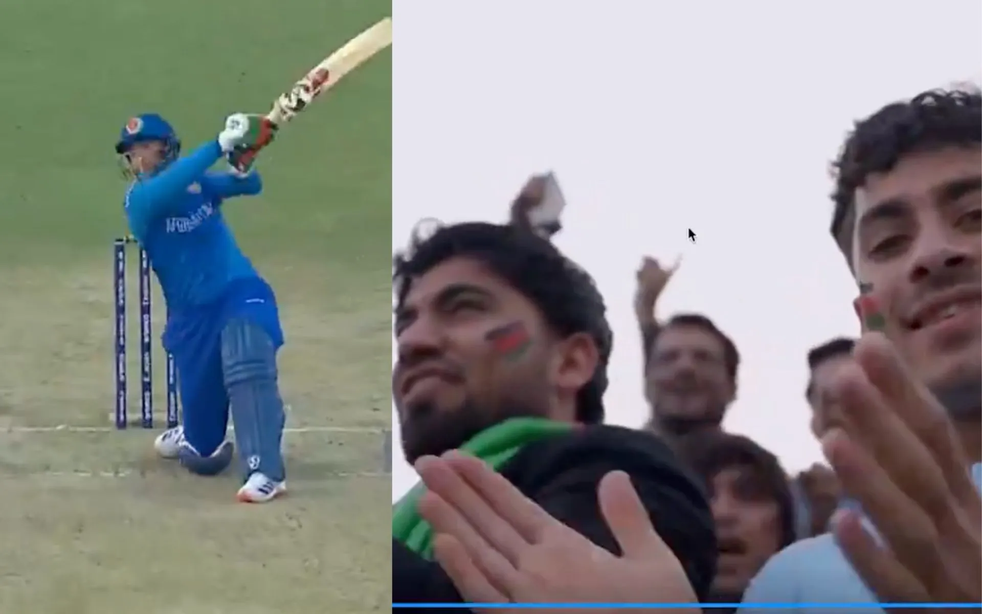 Azmatullah Omarzai massive six (Source:@Screengrab)