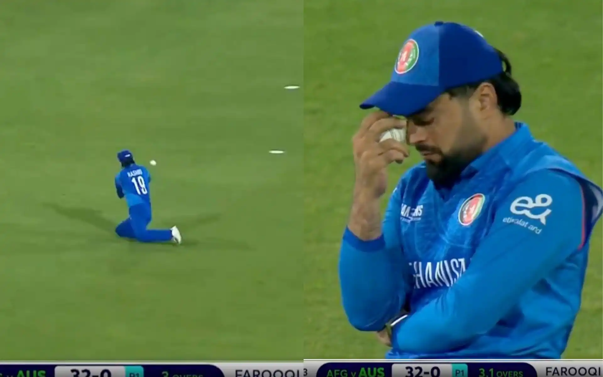Rashid dropped a simple catch [Source: @kuchnahi1269083/X]
