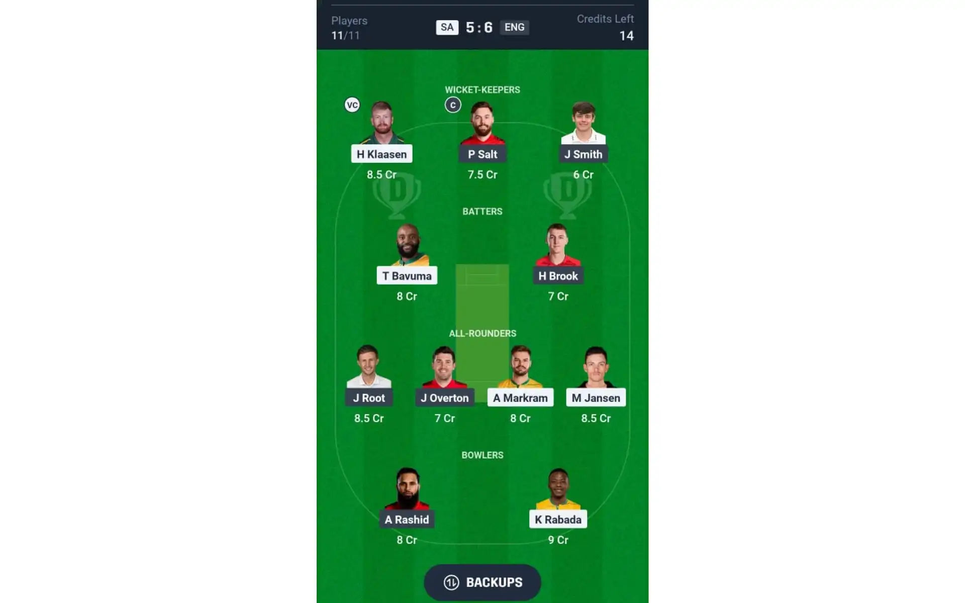 ENG vs SA, Champions Trophy 2025: Dream11 Predictions For Match 11 [Source: @Dream11 App]