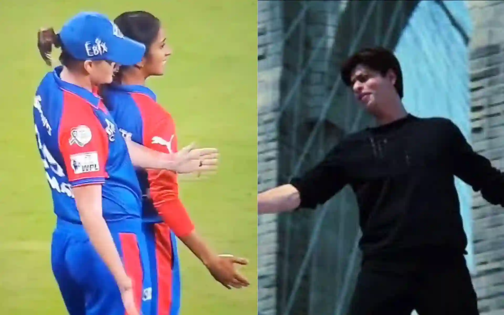 Jemimah recreates SRK pose [Source: @SRKUniverse/X.com]
