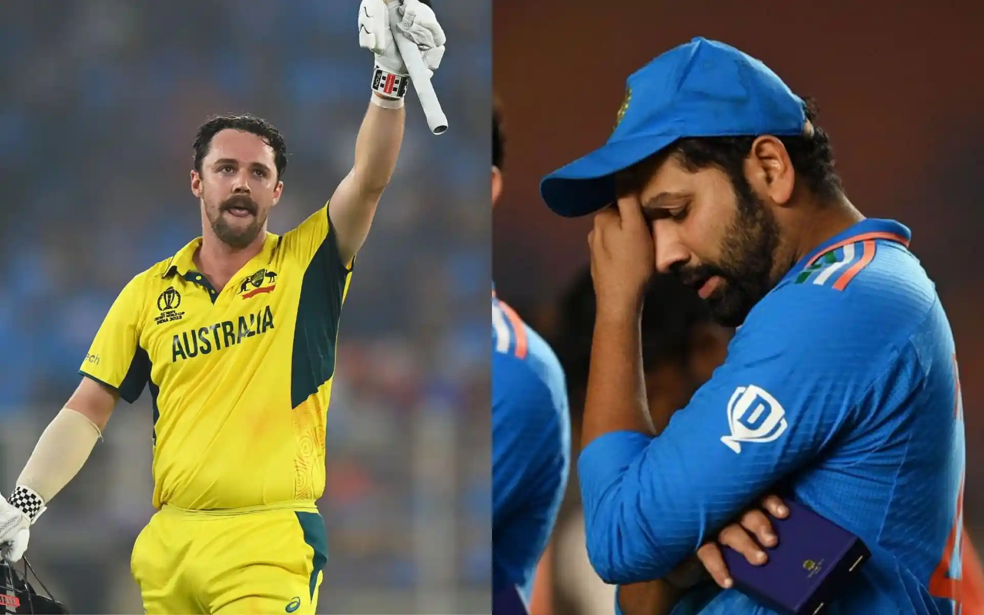 ट्रैविस हेड ने 2023 विश्व कप फाइनल में शानदार प्रदर्शन किया [स्रोत: @HashTagCricket, @LiahmO_Writing/X]