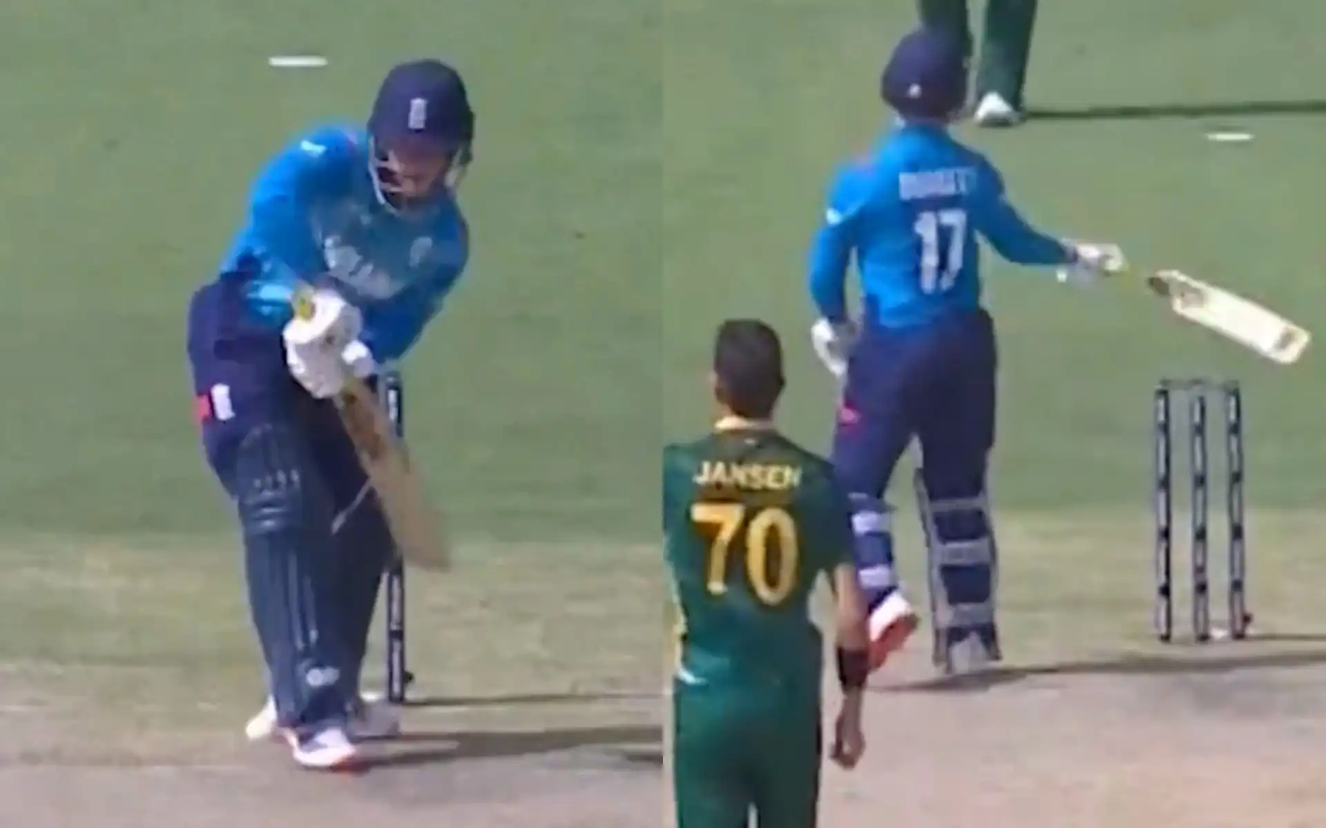 Ben Duckett's wicket against South Africa (Source:@StarSportsIndia/X.com)