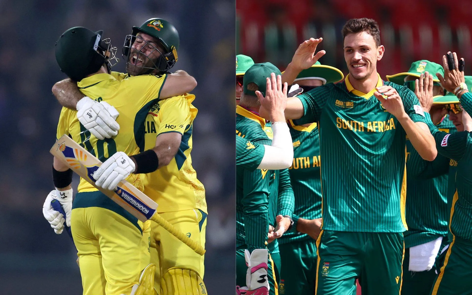 Australian and South African players during 2025 ICC Champions Trophy [Source: @ICC/x]