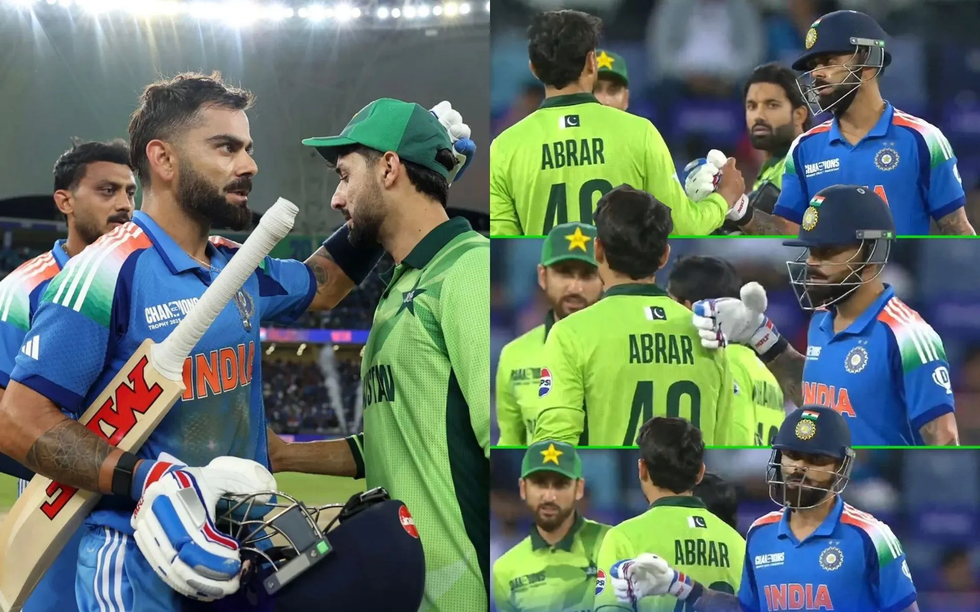 Virat Kohli and Abrar Ahmed (Source: @abrarahmedpak01/Instagram.com)