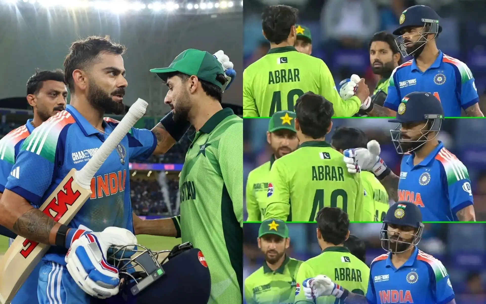 Virat Kohli and Abrar Ahmed (Source: @abrarahmedpak01/Instagram.com)