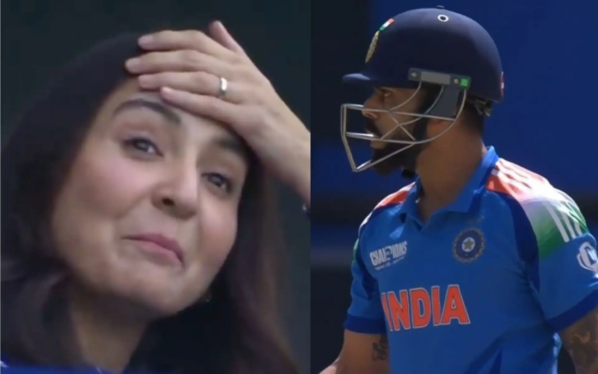 Anushka Sharma's Reaction to Kohli dismissal (Source:@kuchnahi1269083/X.com)