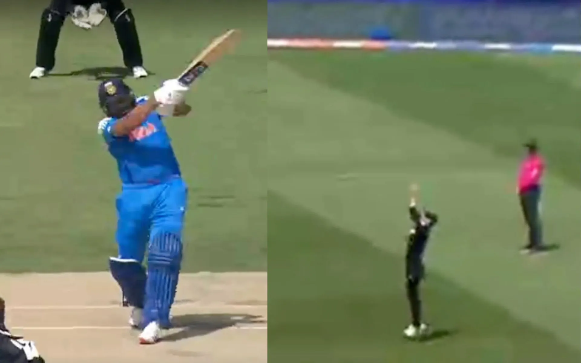 Jamieson dismisses Rohit [Source: @kuchnahi1269083./X/com]
