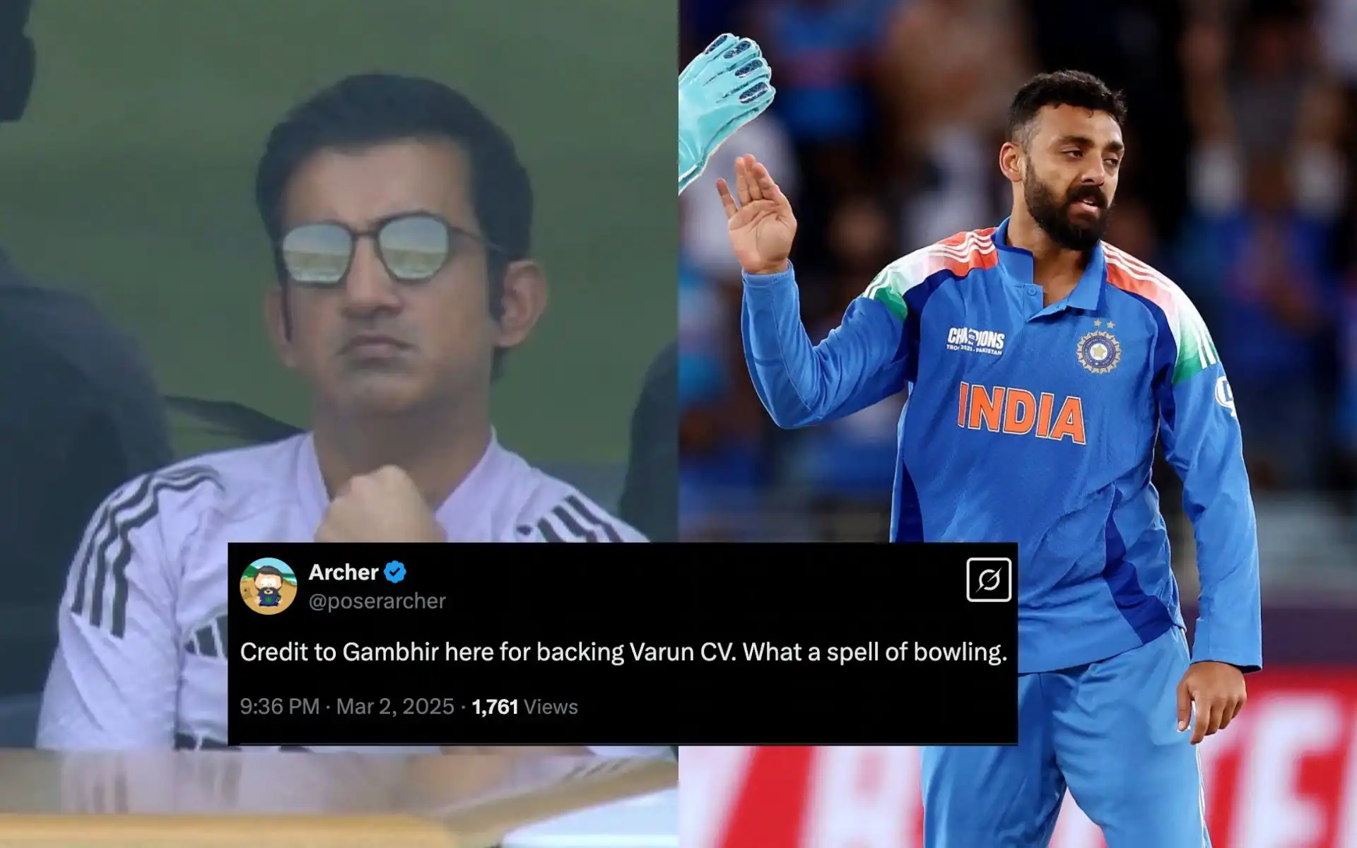 Gautam Gambhir gets credit for backing Varun Chakaravarthy [Source: @Its_Moonn_, @sujeetsuman1991, @poserarcher