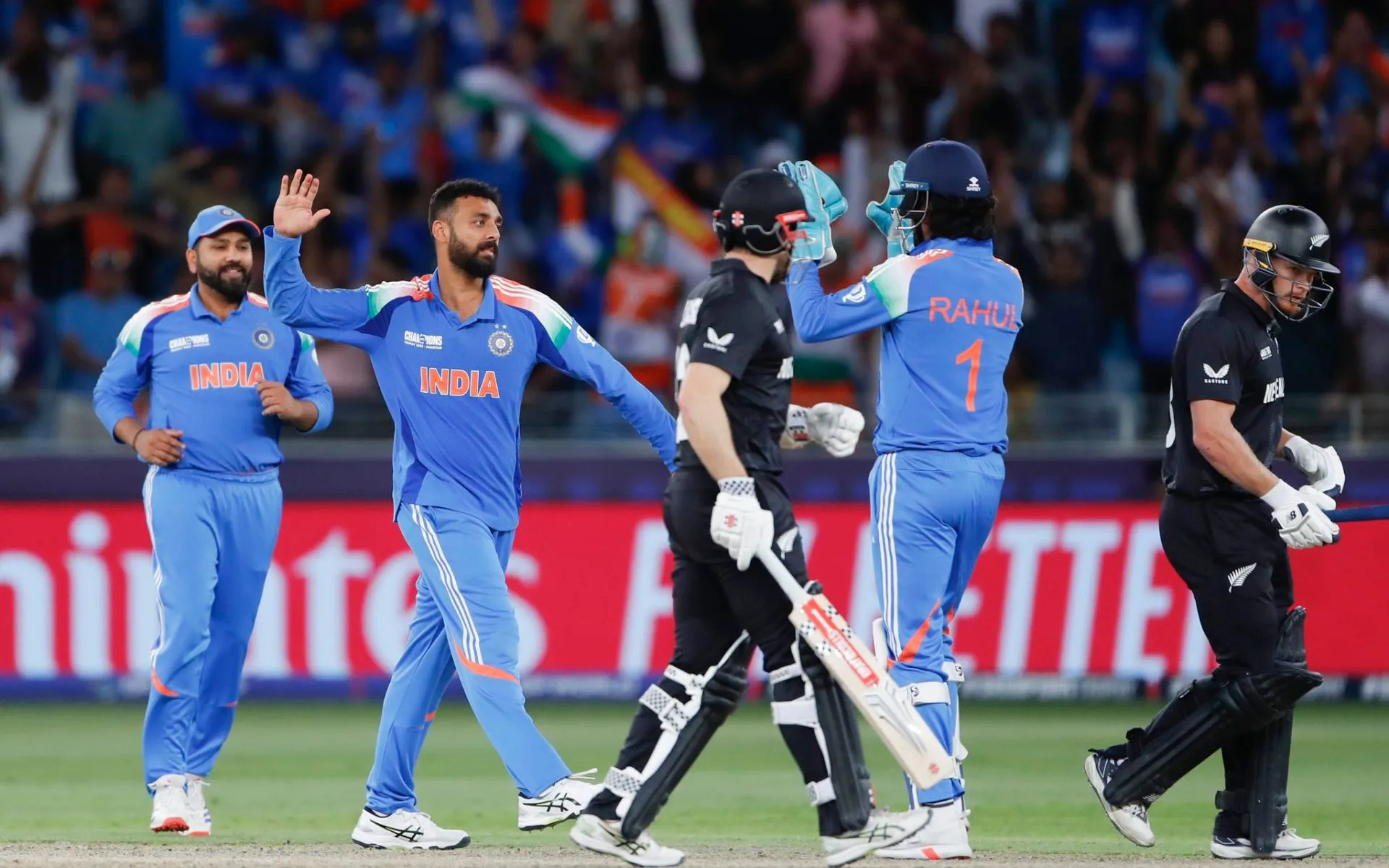 Best bowling figures on Champions Trophy debut [Source: @BCCI/x]