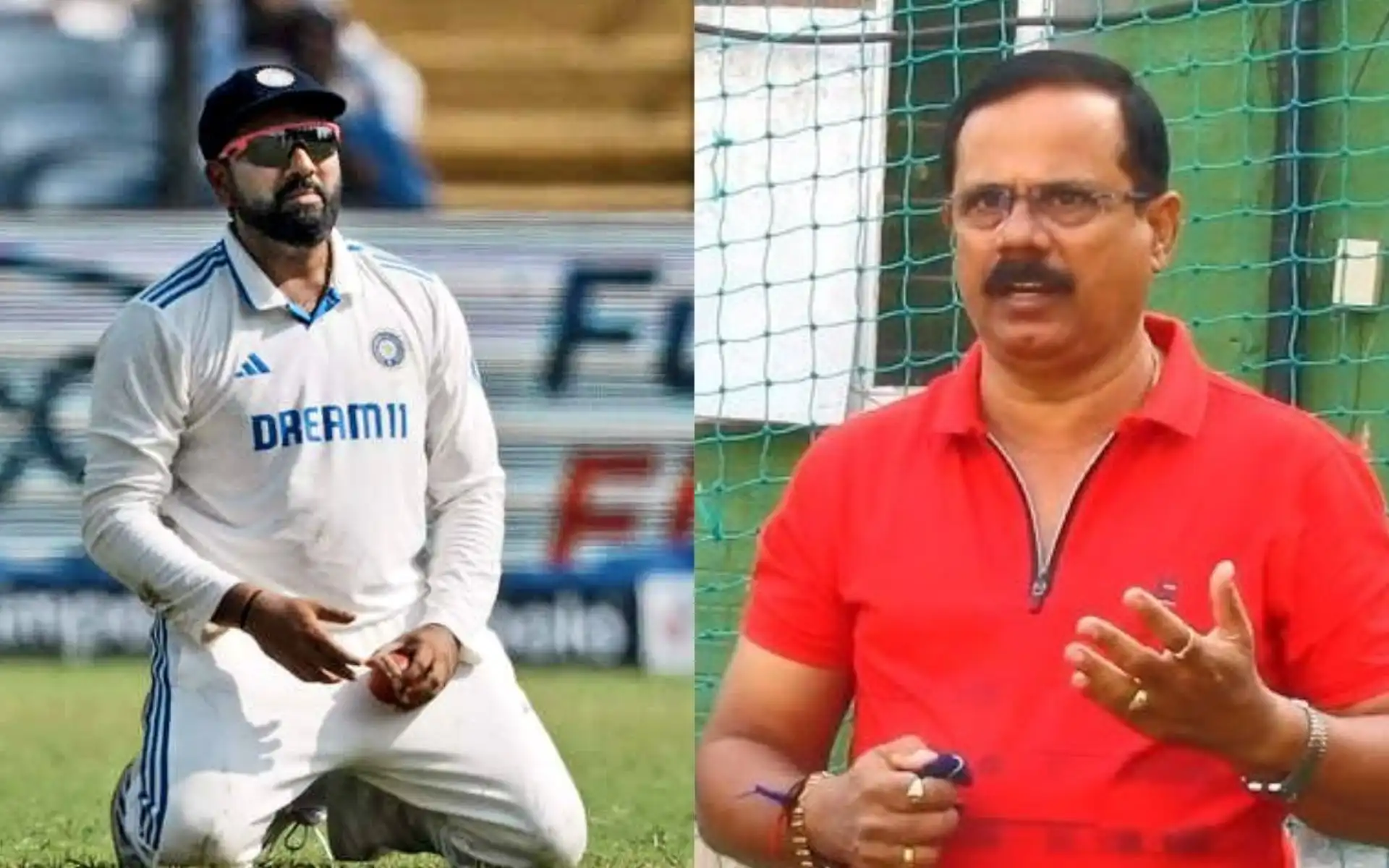 Rohit Sharma and Dinesh Lad [Source: @SPORTYVISHAL/X.com]