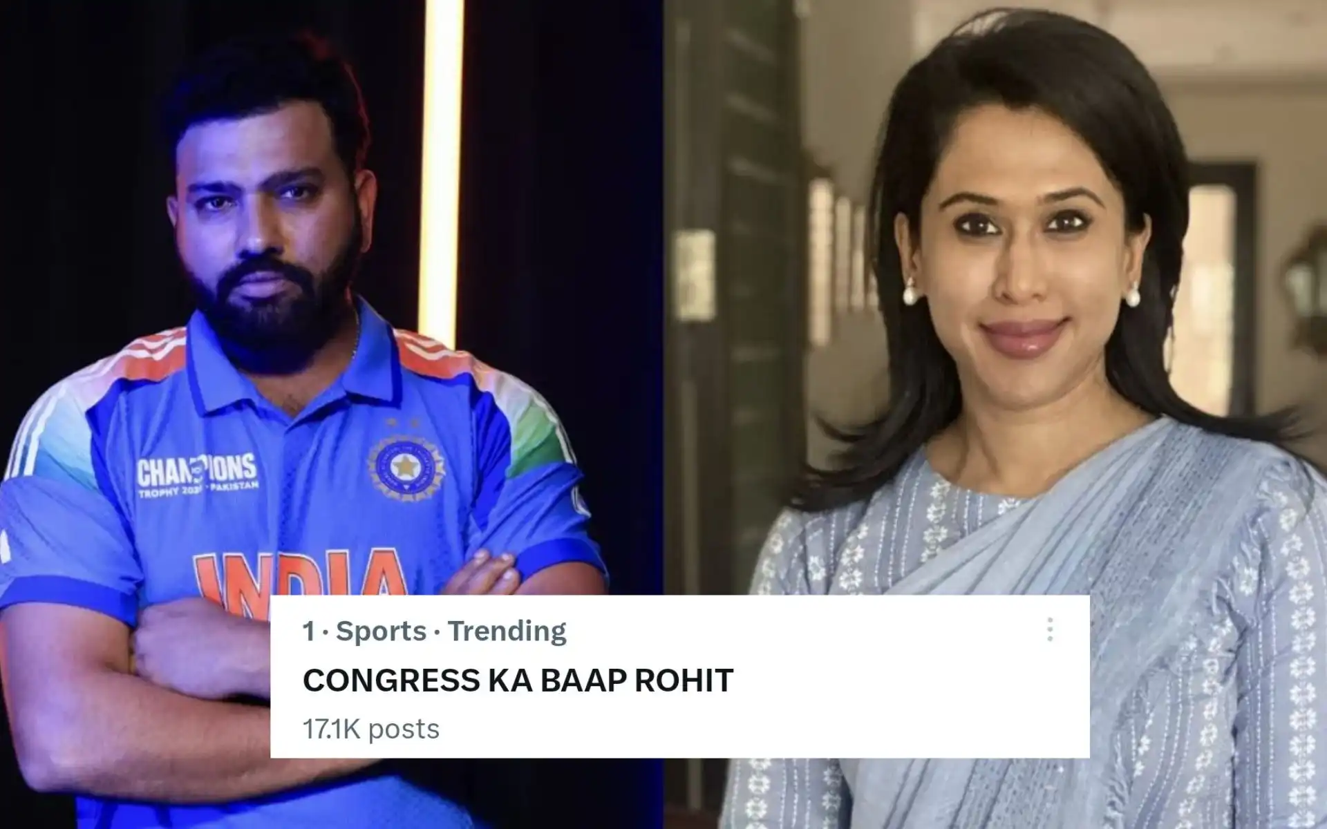 Rohit Sharma fans target Congress party on social media [Source: @kamleshksingh, @GemsOfCricket/X.com]