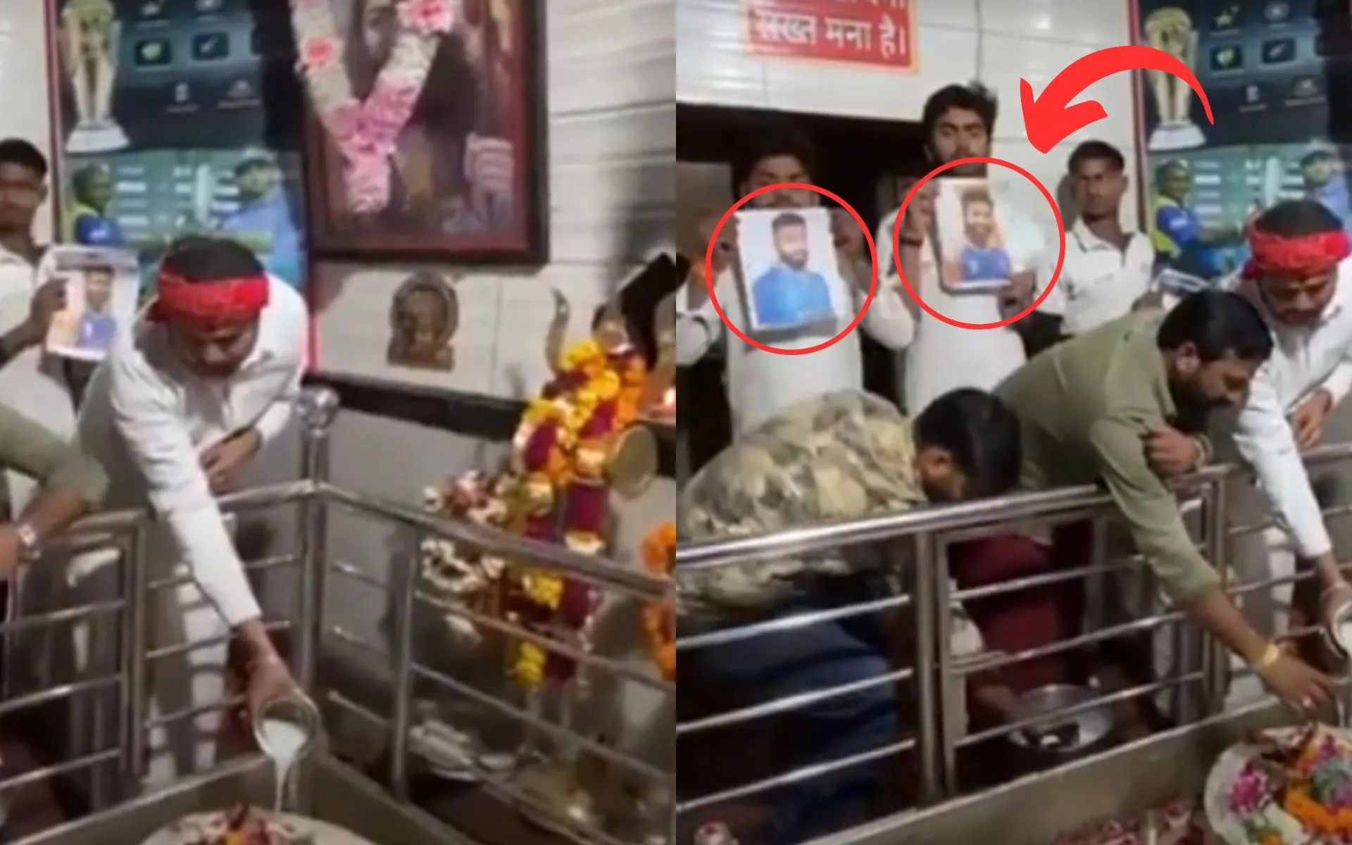 Indian fans are doing havan for good fortune of team India against Australia [Source: @Northeast Live/YouTube.com]