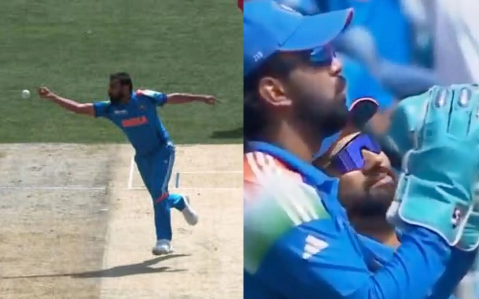 Mohammed Shami catch drop (Source:@Rkc1511165/X.com)