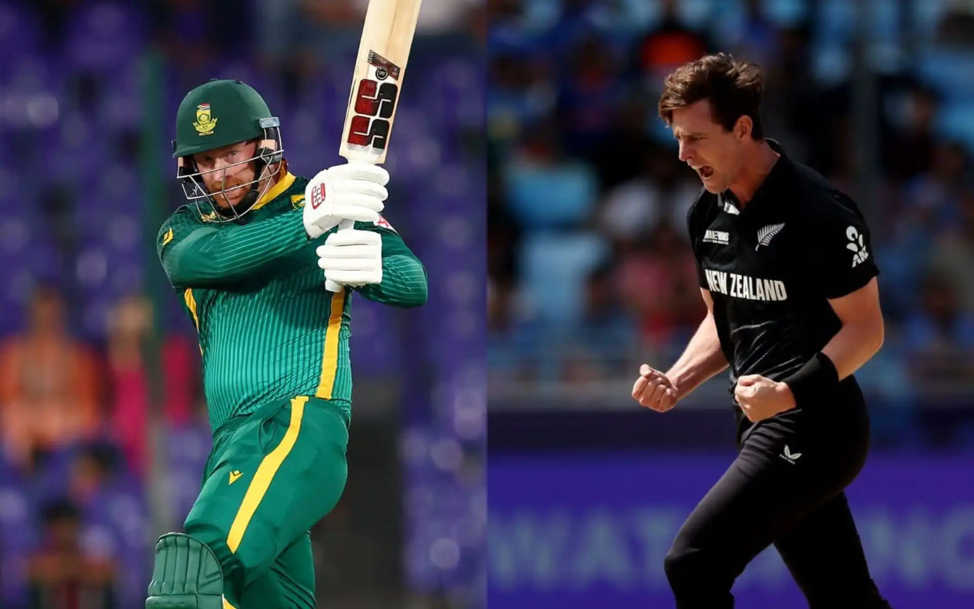 South Africa will take on New Zealand in 2nd SF. [Source - ProteaMenCSA/Blackcaps/x.com]