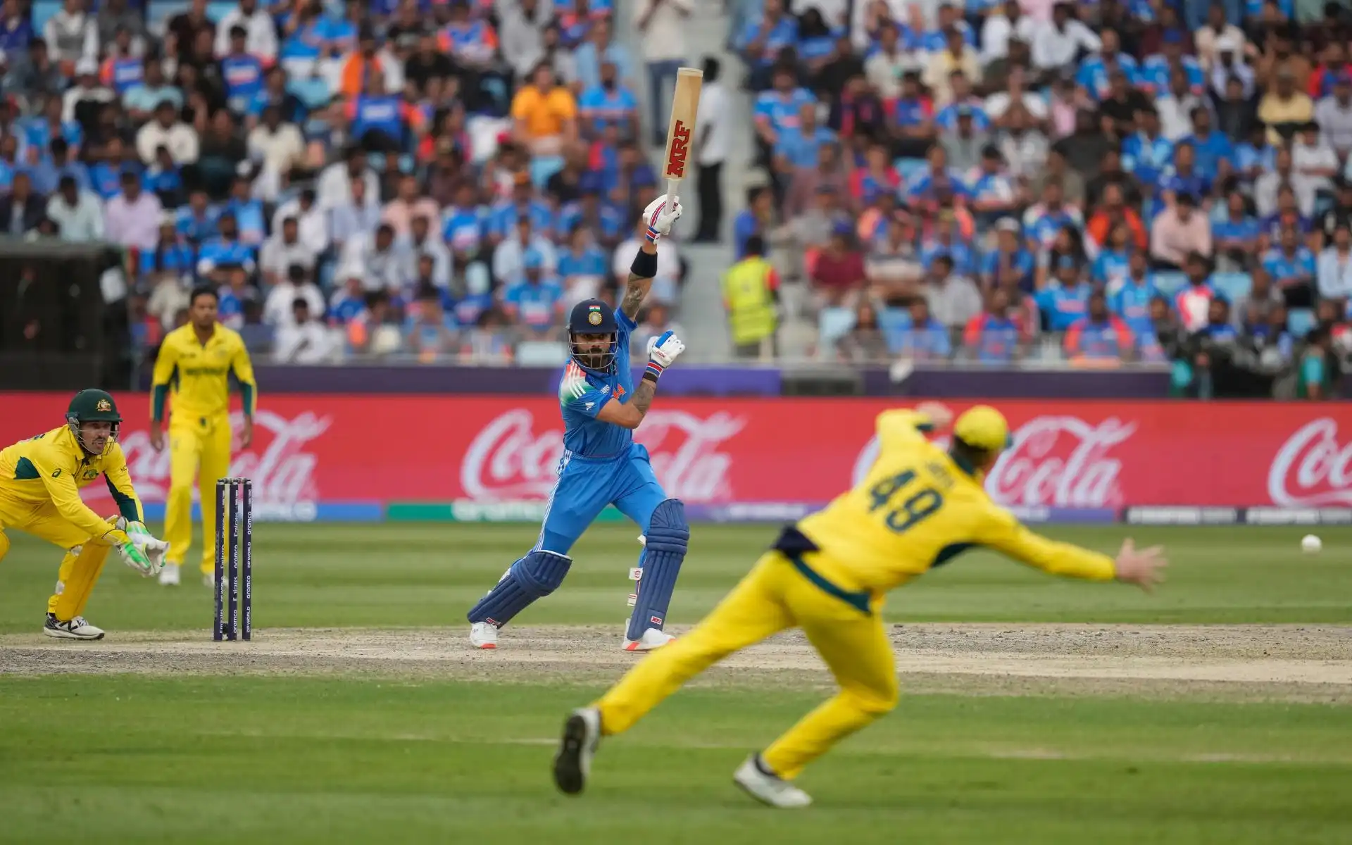 Virat Kohli in action vs Australia (Source: AP Photos)