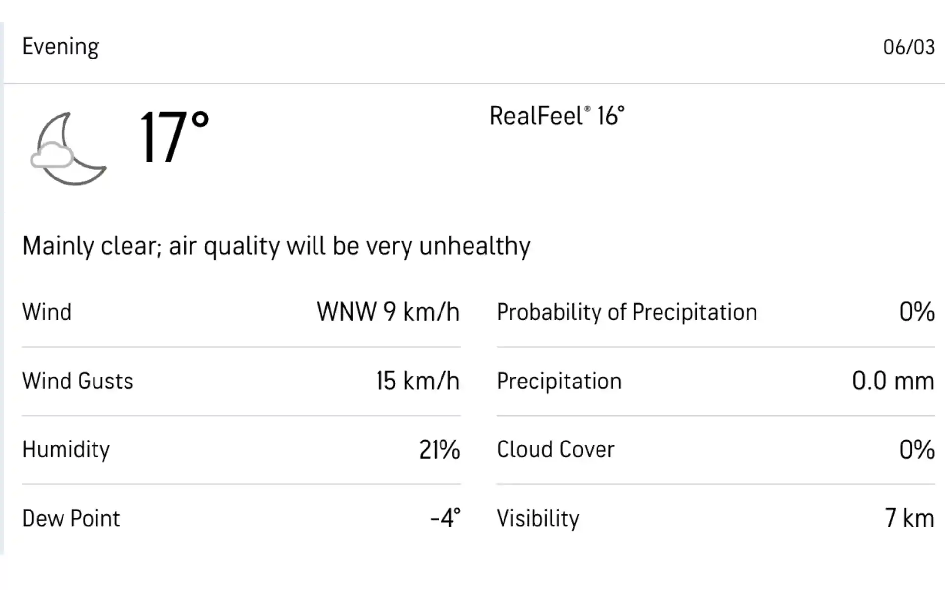 UPW बनाम MI मौसम रिपोर्ट [स्रोत: Accuweather.com]