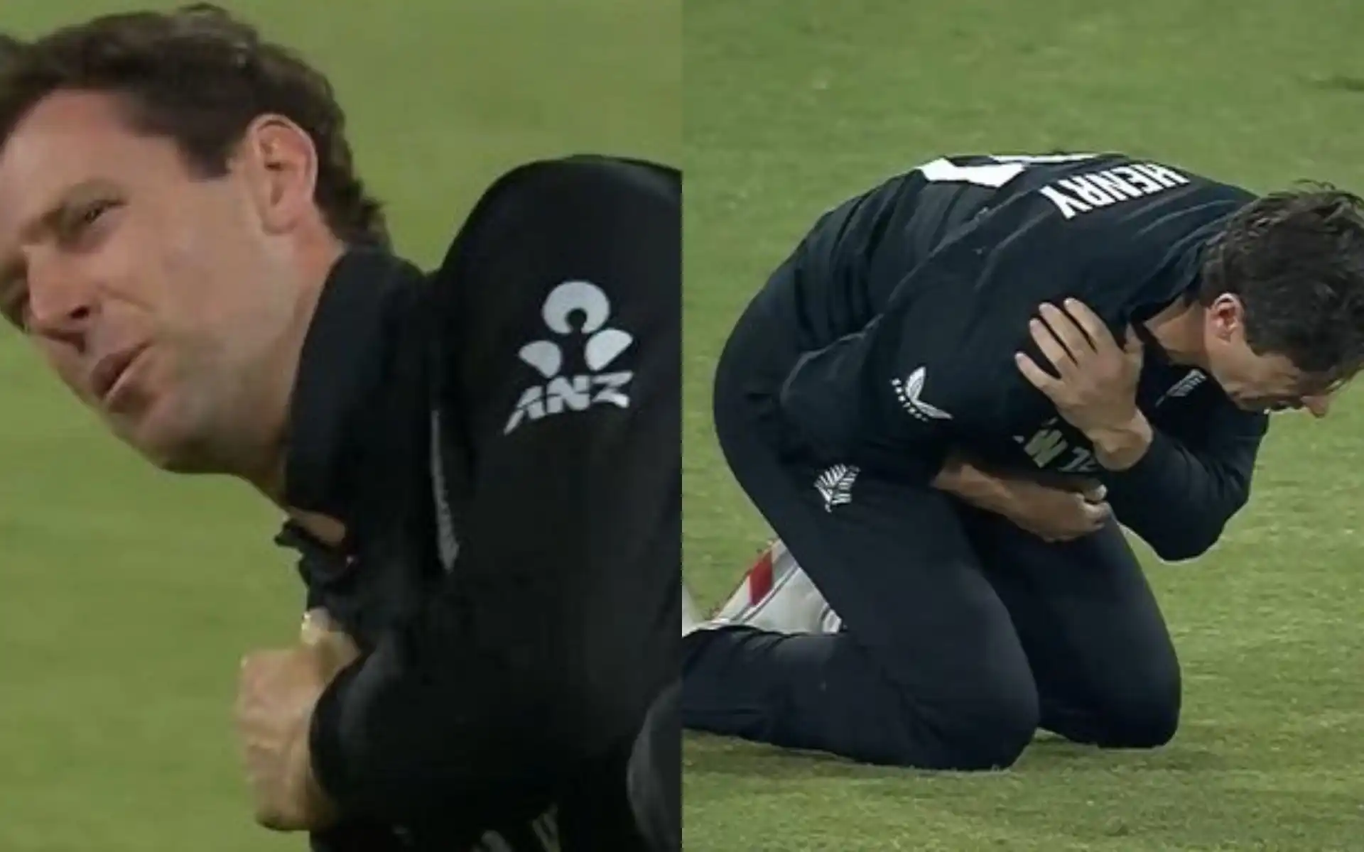 Matt Henry injured his shoulder in semifinal vs SA (Source:@kuchnahi1269083/X.com)