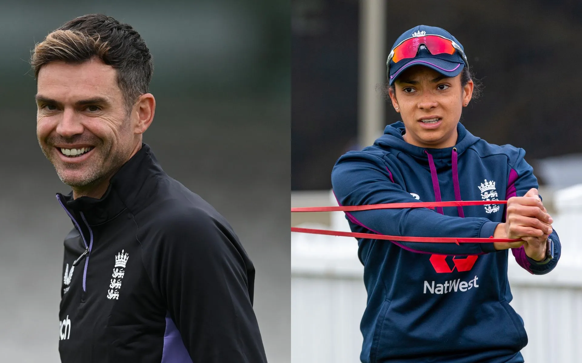 James Anderson And Sophia Dunkley In The Hundreds Draft (Source: @ICC/x.com)