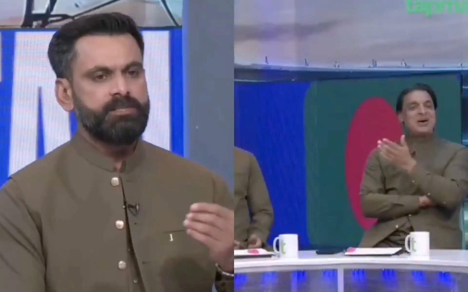 Mohammad Hafeez Involved in a Fiery Exchange with Shoaib Akhtar [Source: @abubakartarar_/X]