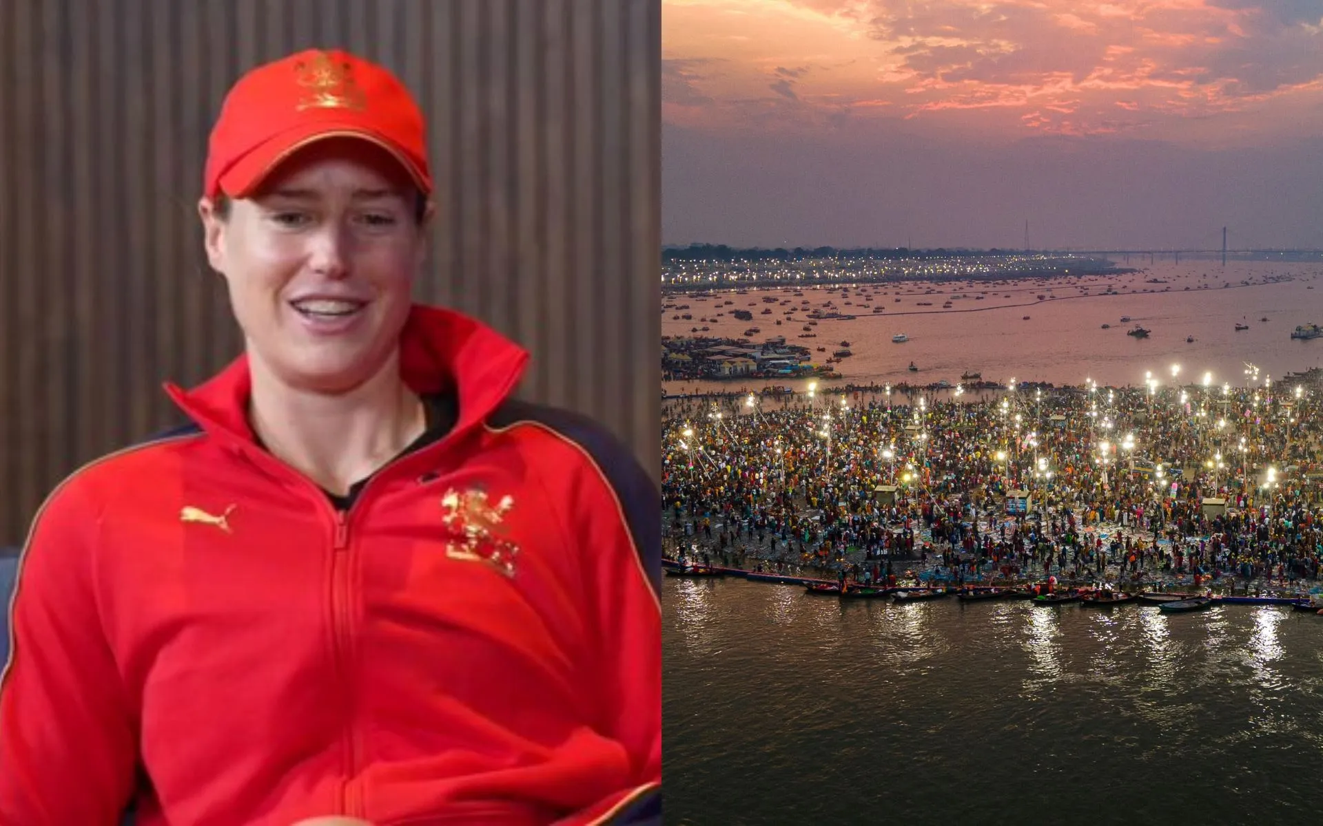 Ellyse Perry talked about Kumbh Mela [Source: @CricCrazyJohns, @MahaaKumbh/x.com]