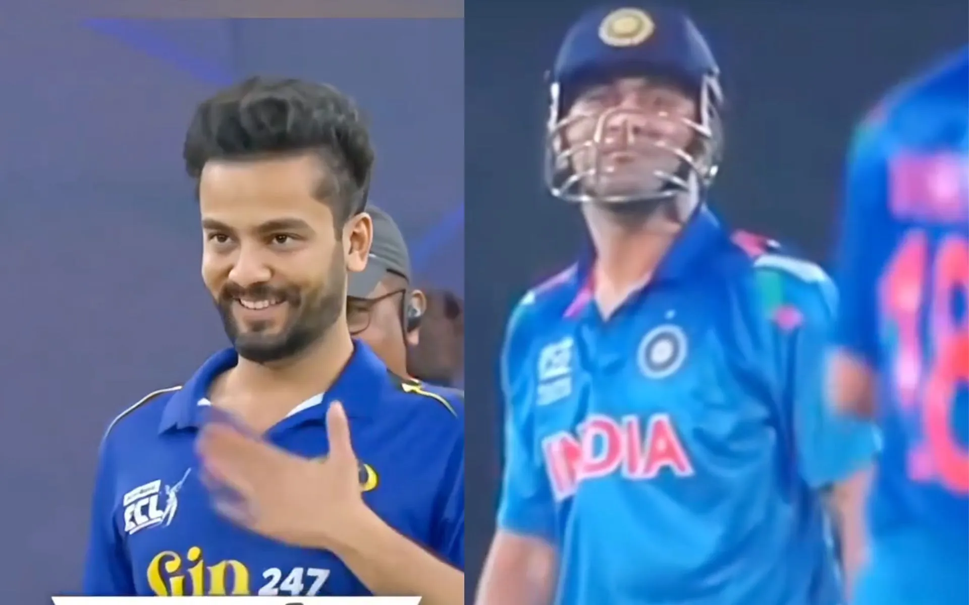 Elvish recreates Kohli, Dhoni moment [Source: @Saurav_2502/X.com]
