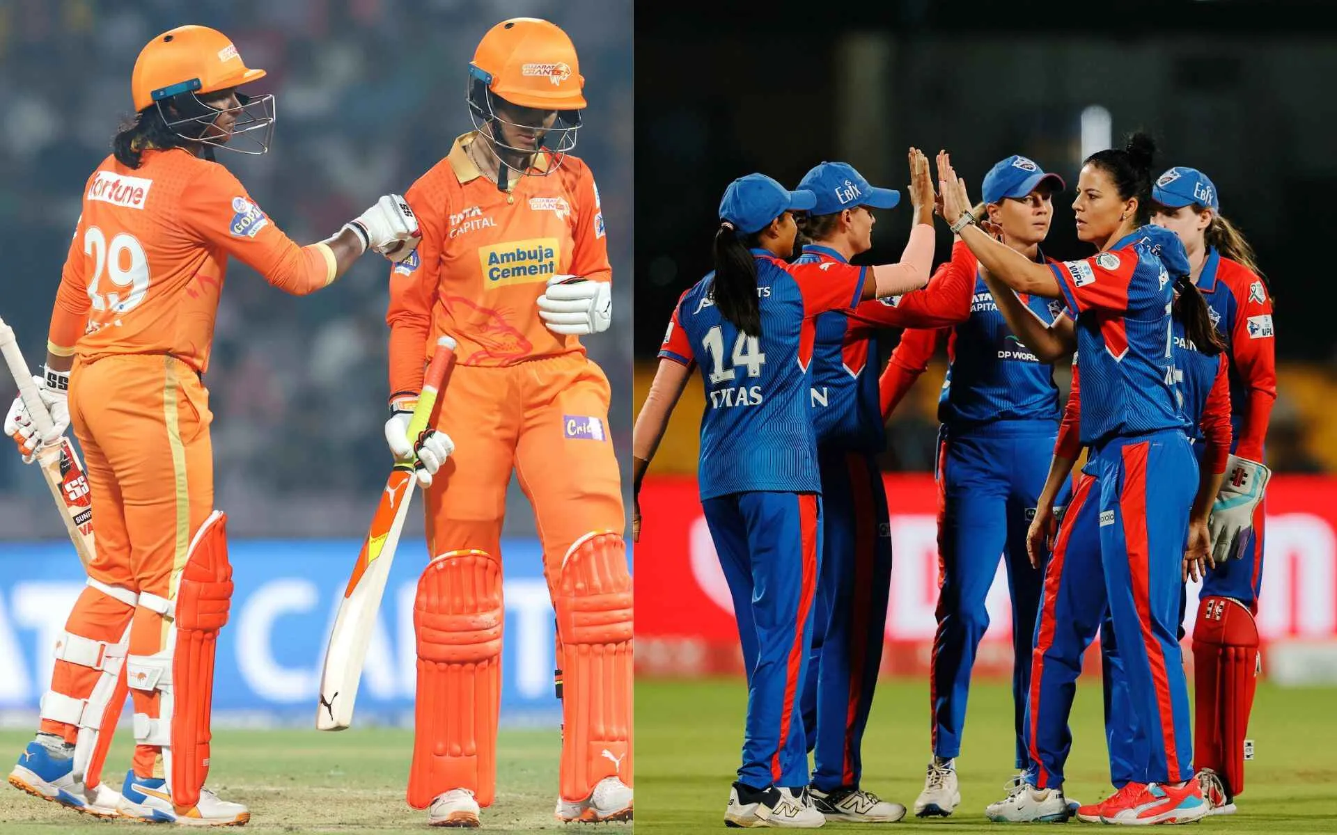 Gujarat Giants vs Delhi Capitals (Source:@anandt2011,x.com)