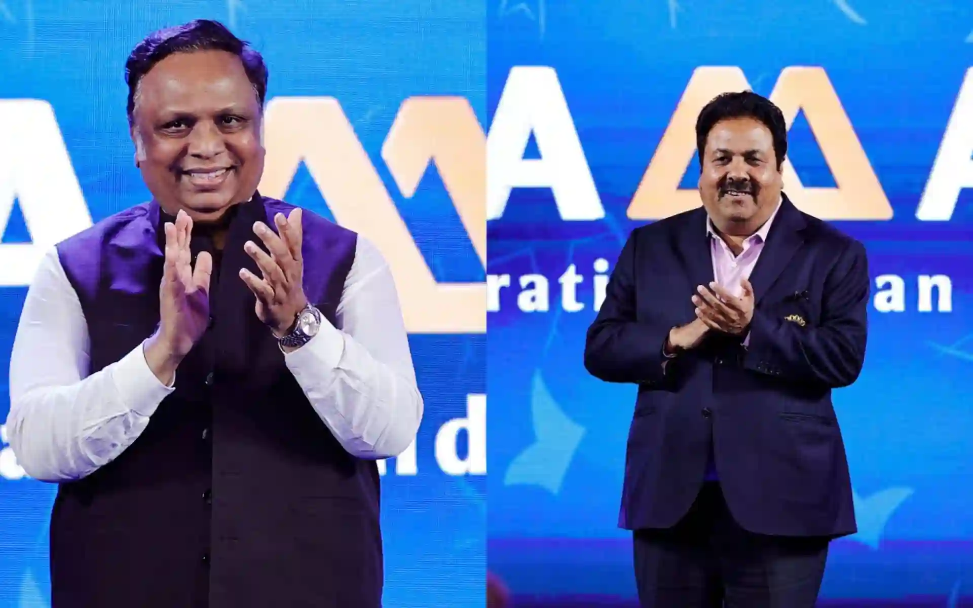 Ashish Shelar and Rajeev Shukla [Source: @BCCI/x]