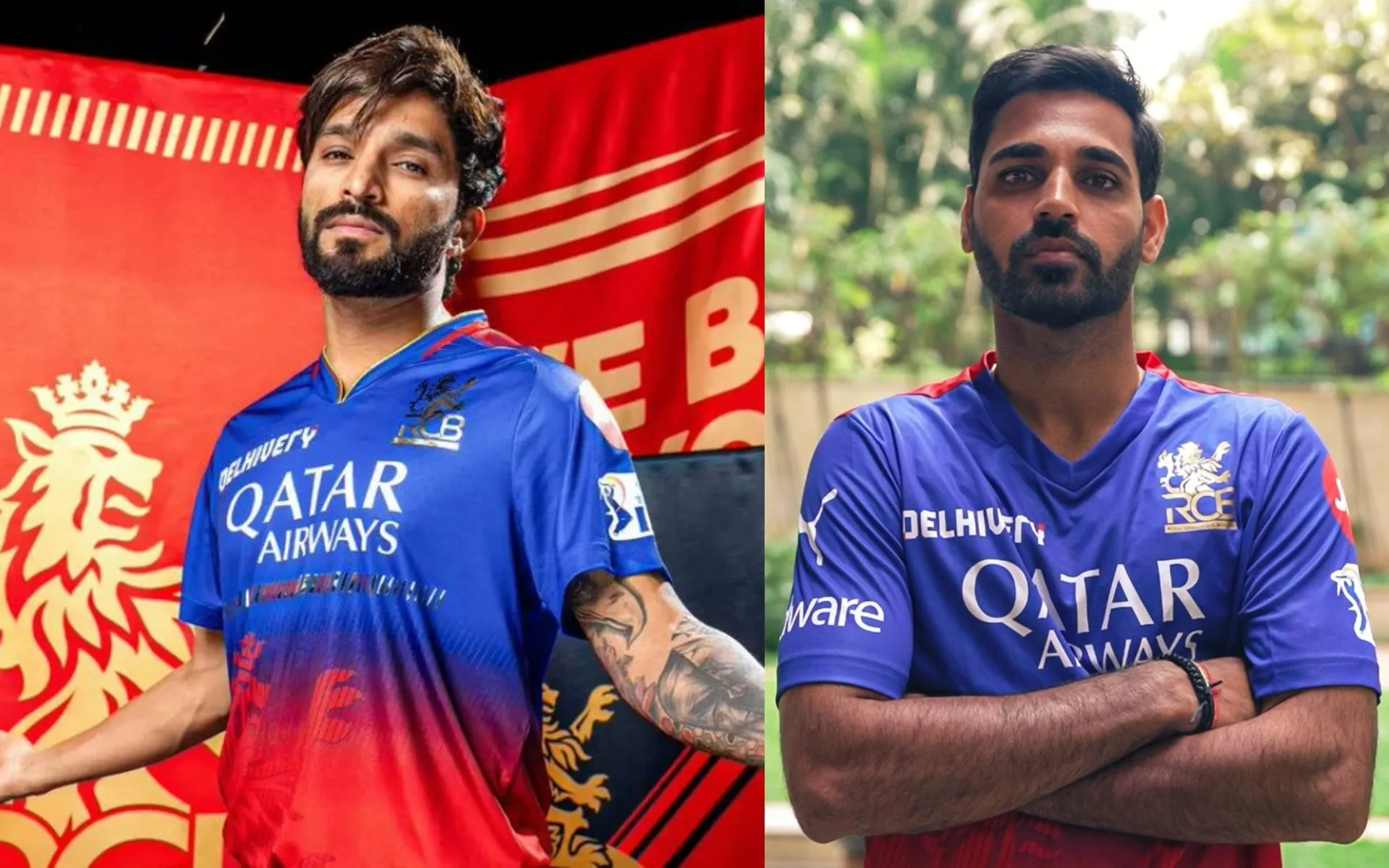 Rajat Patidar and Bhuvneshwar Kumar (Source:@WhyyySoMuch/x.com)