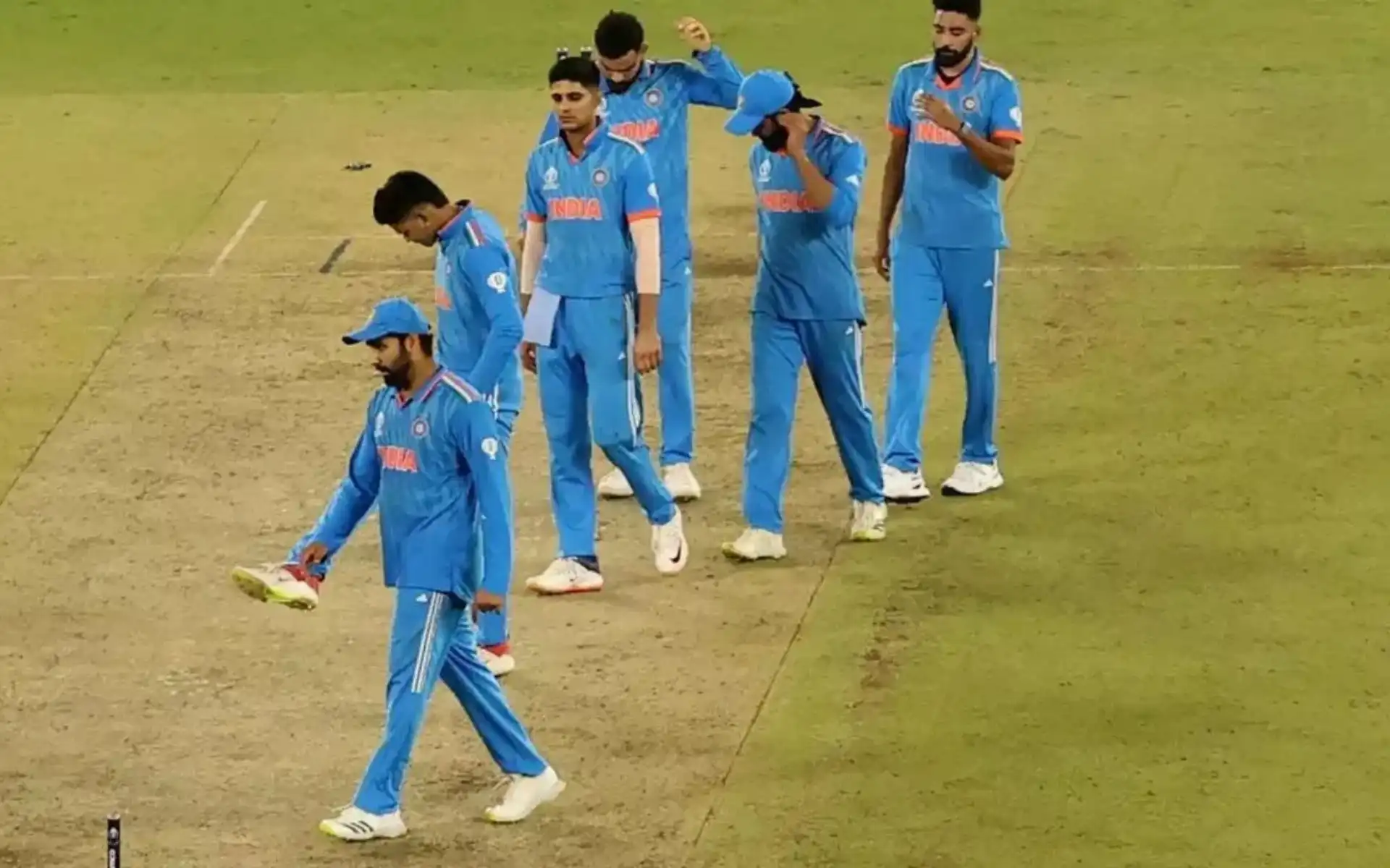 India after losing the 2023 ODI World Cup Final [Source: @iamAhmadhaseeb/x.com]