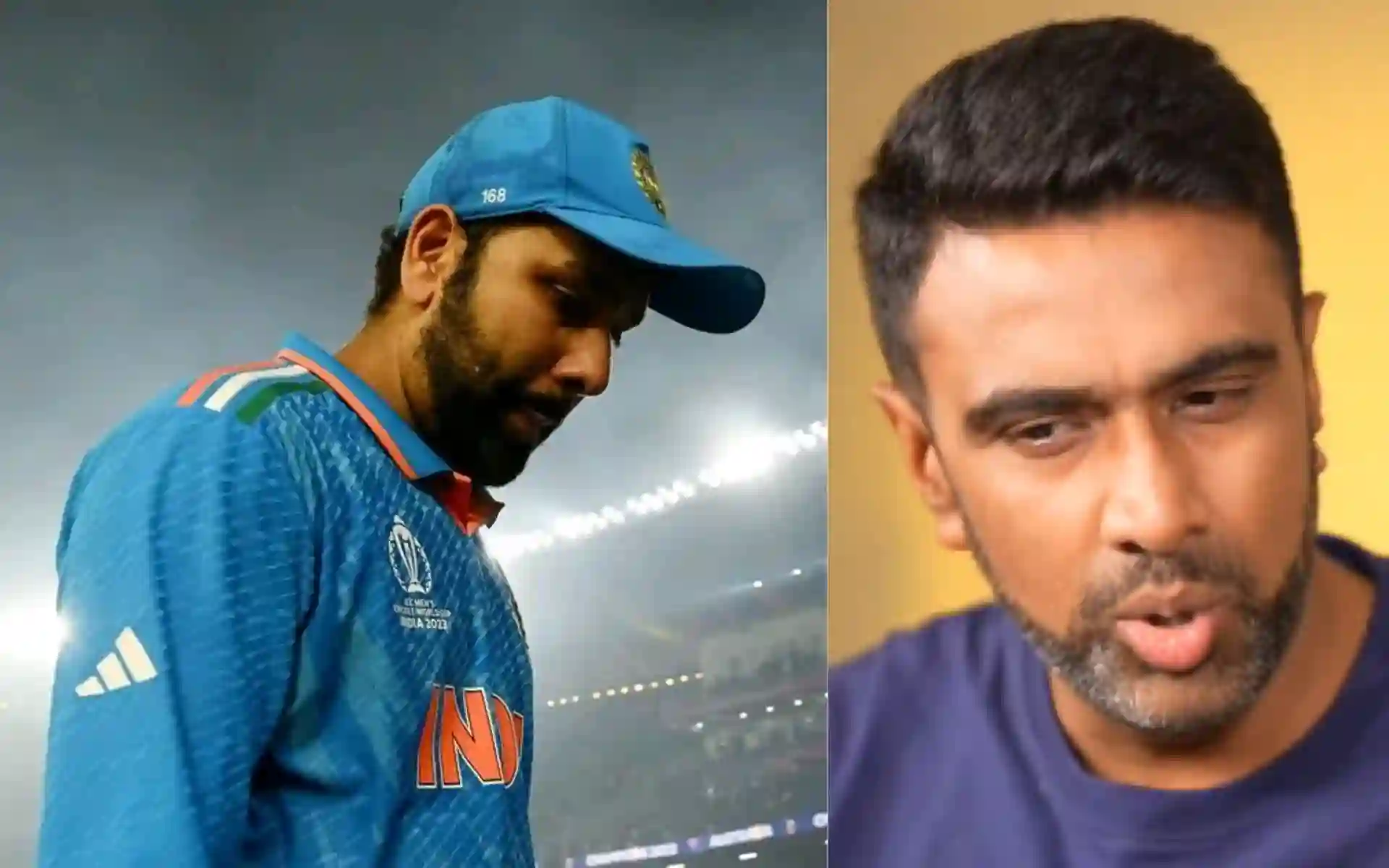Rohit Sharma and Ravichandran Ashwin [Source: @Professor_9677/X.com]