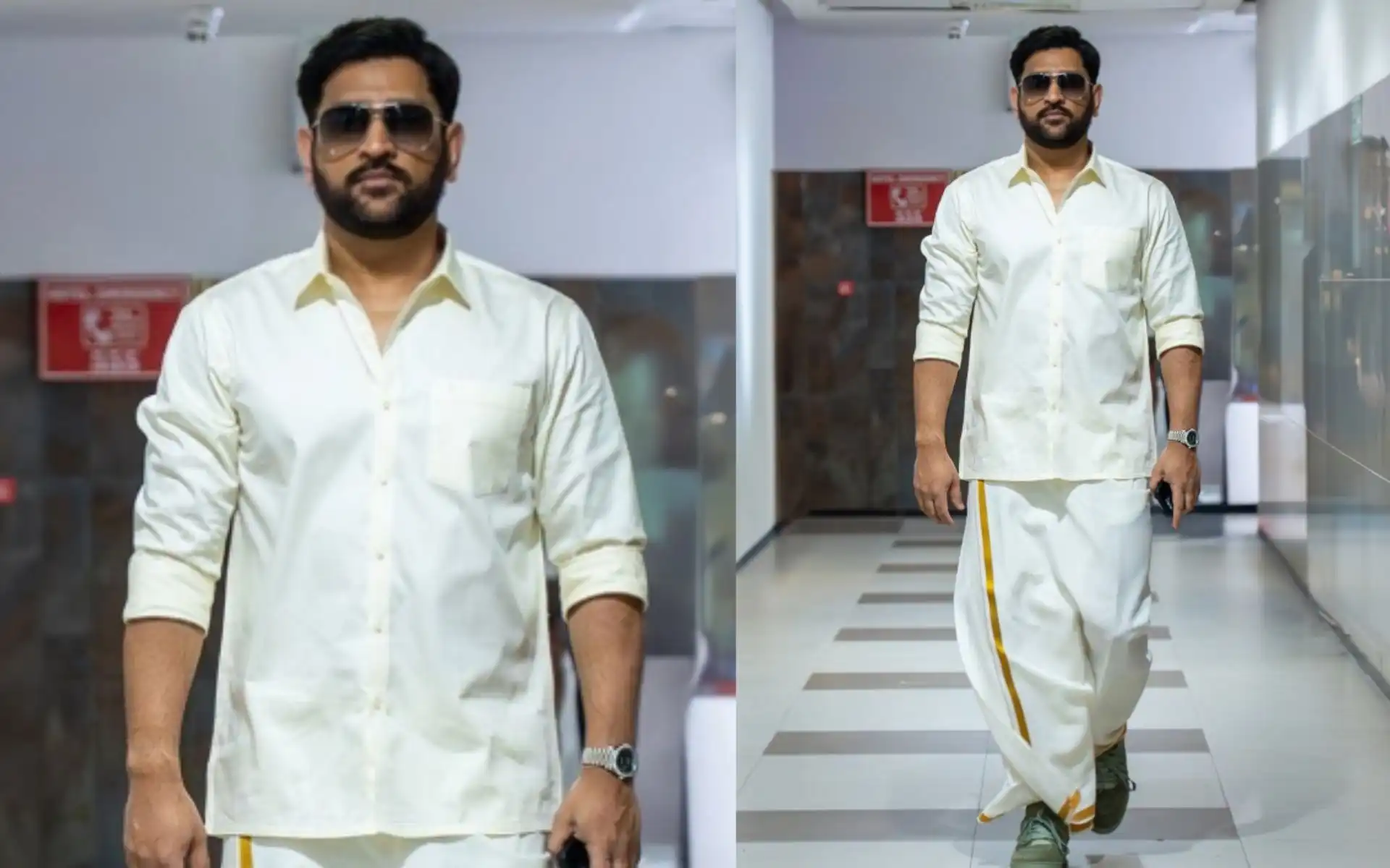 MS Dhoni ‘Thala’ Swag! Traditional Attire And Model-Like Pose Break Internet Before IPL 2025