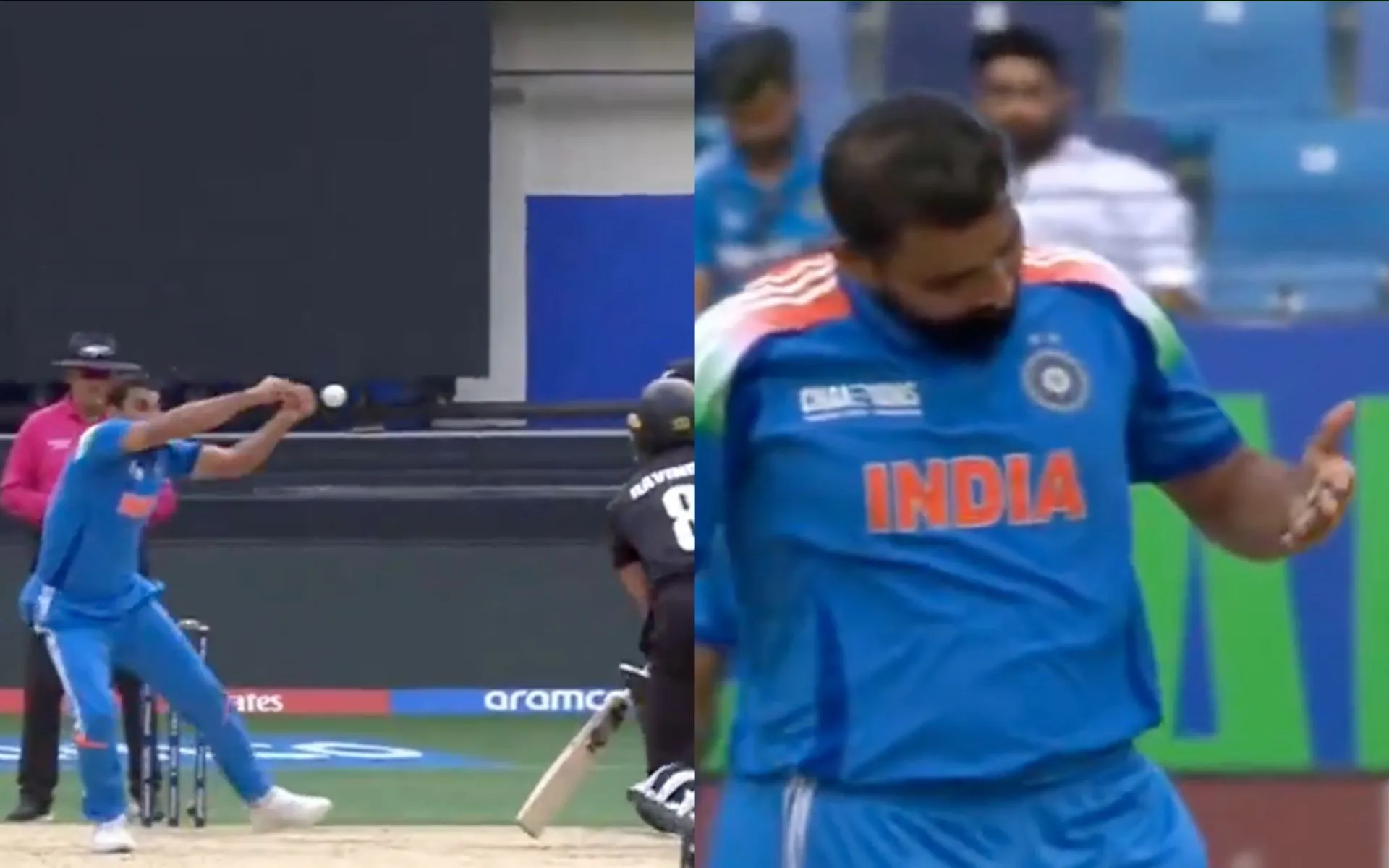 Shami injury- (Source:@Screengrab)