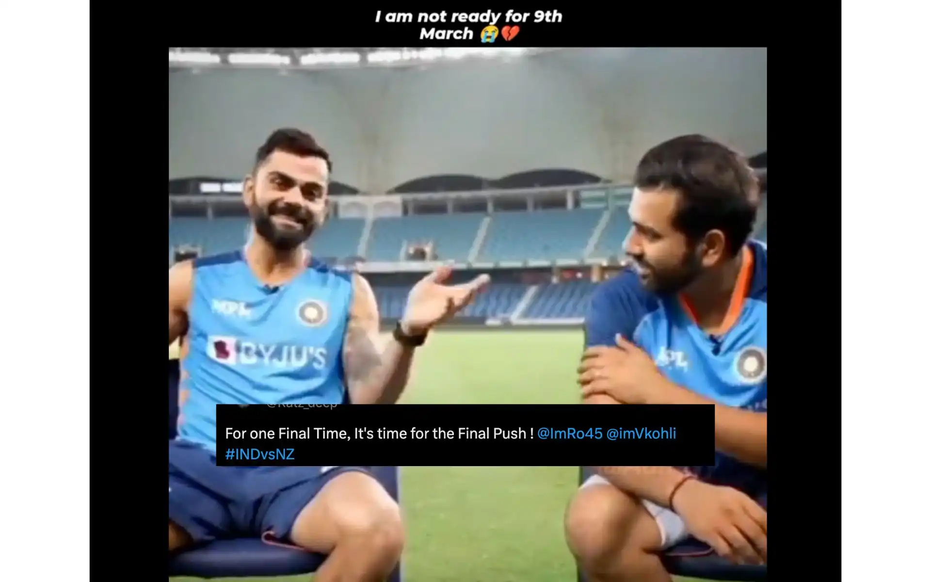 The post that has sparked the retirement rumours of Virat and Rohit [Source: @yamdanger00/x.com]