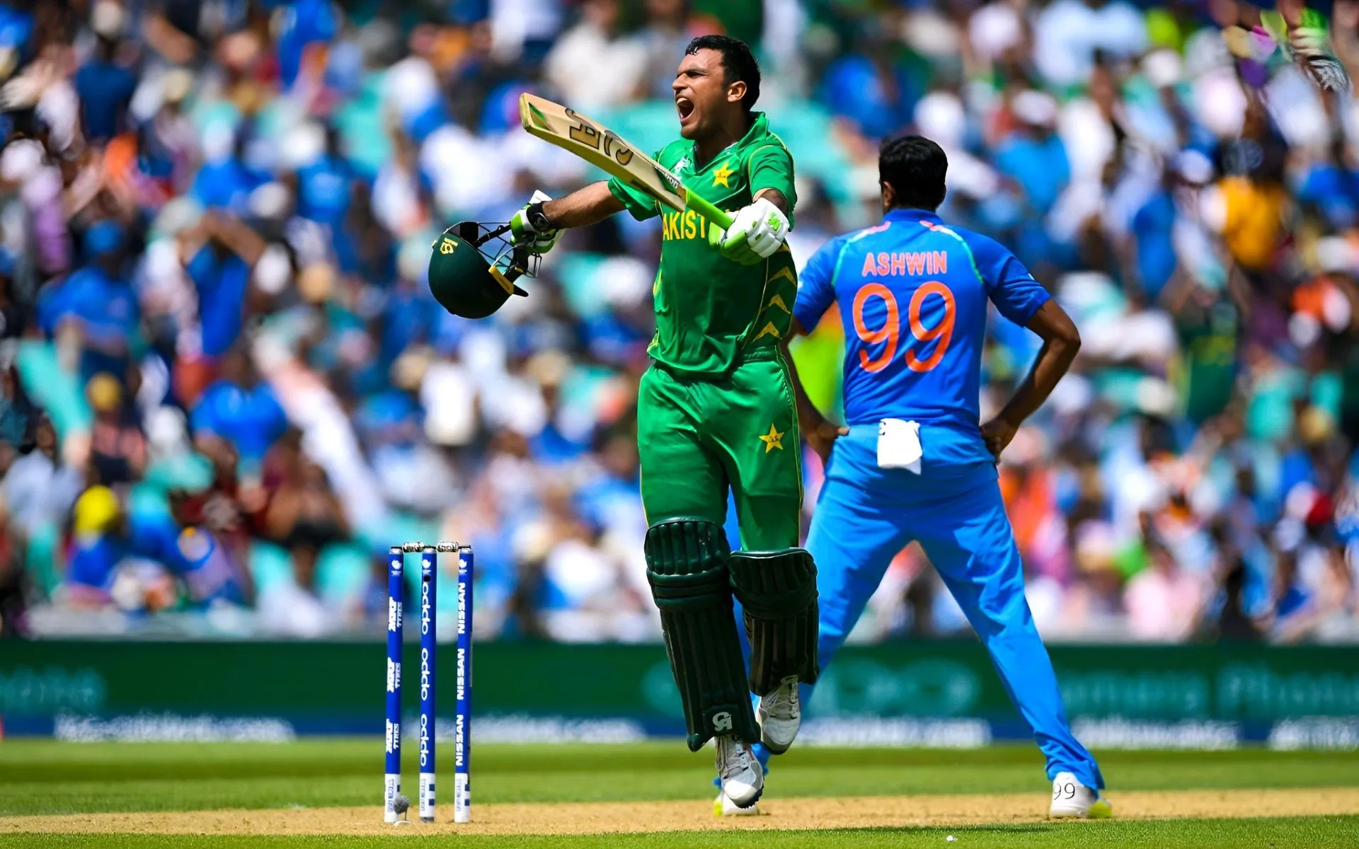 Fakhar Zaman is the last batter to score a hundred in Champions Trophy final [Source: @Arnavv43/x.com]