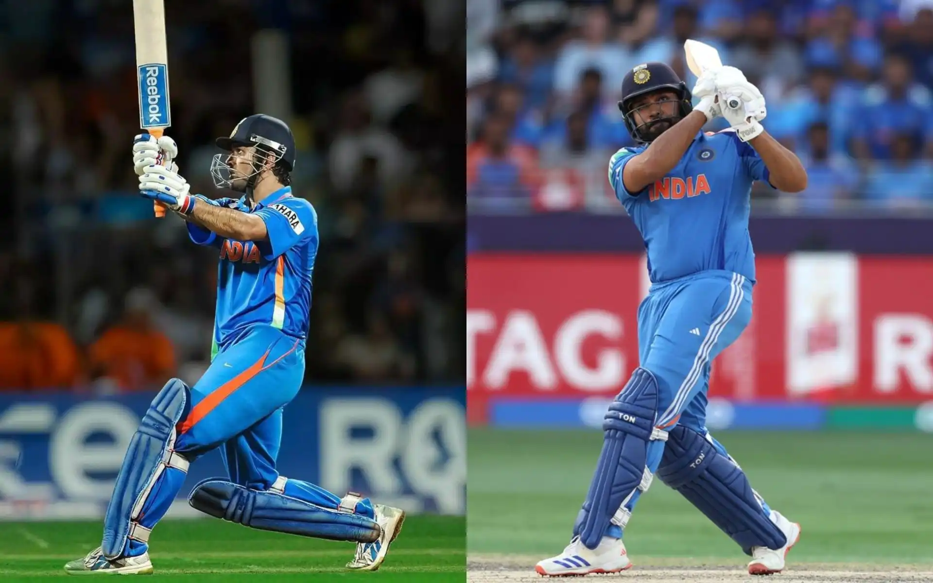 MS Dhoni and Rohit Sharma [Source: @IPL2025Auction, @ashMSDIAN7/x.com]