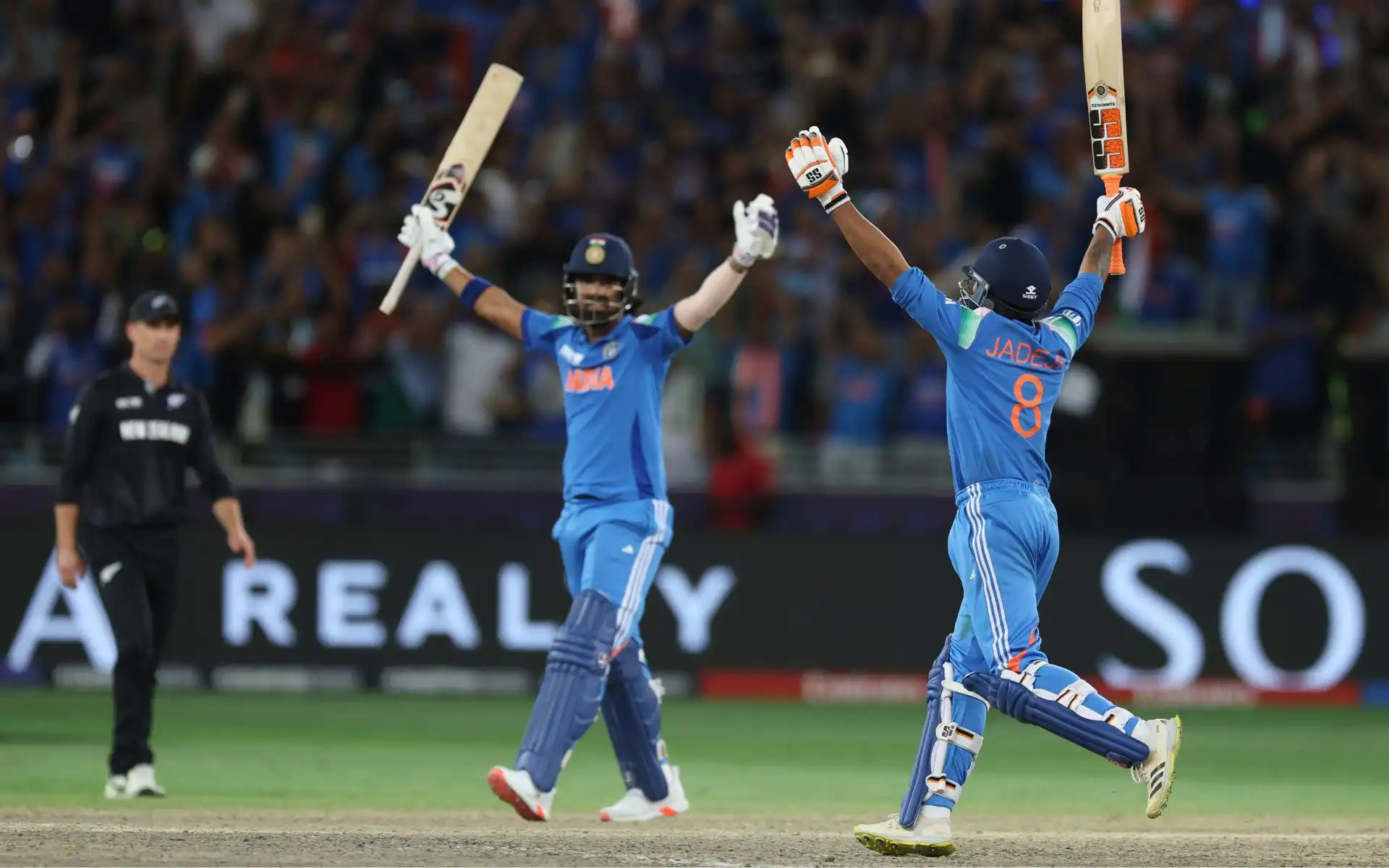 KL Rahul and Ravindra Jadeja after India's Win (Source: AP Photos)
