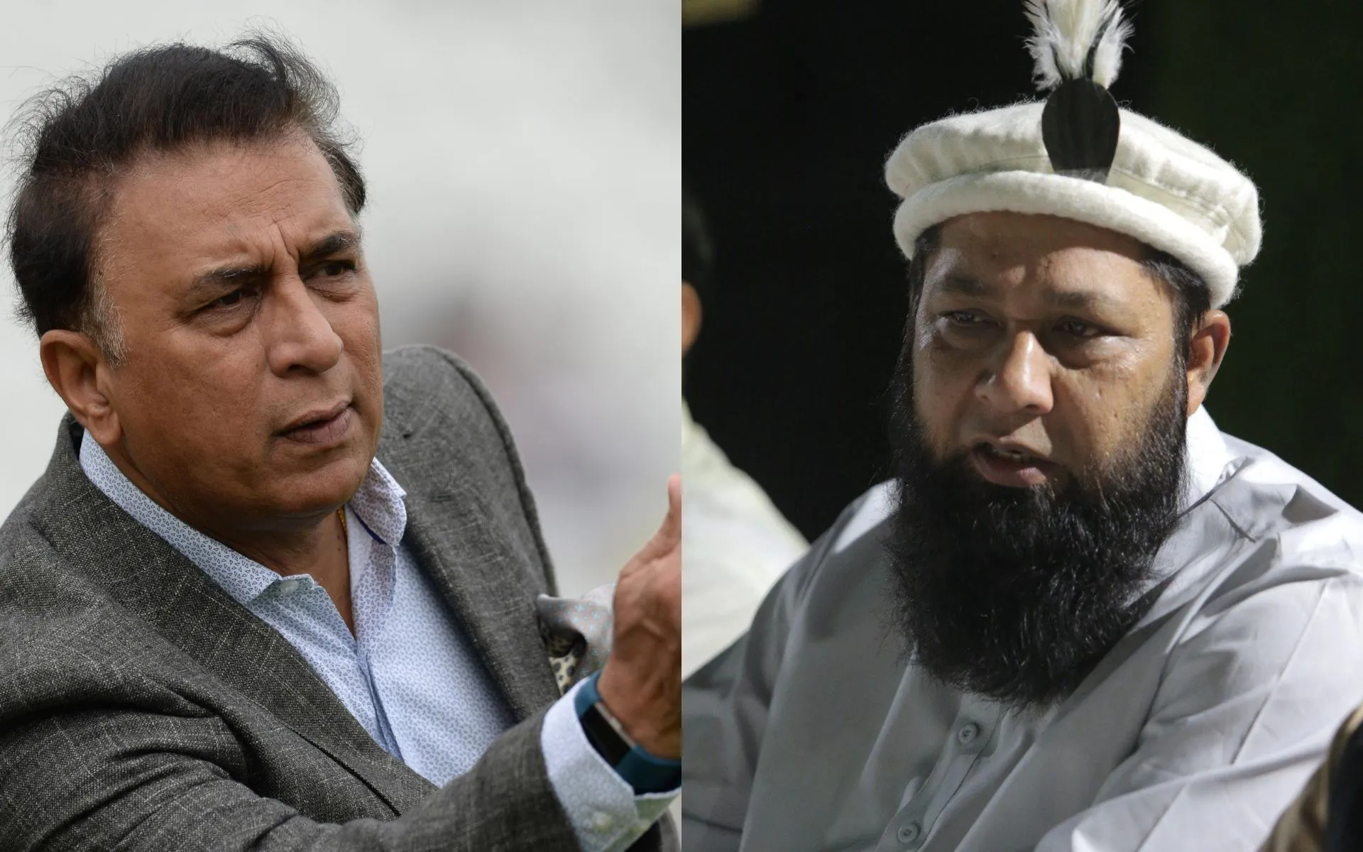 Inzamam Ul Haq  Fires Back At Gavaskar (Source: @ICC/x.com, @Inzamam08/x.com)