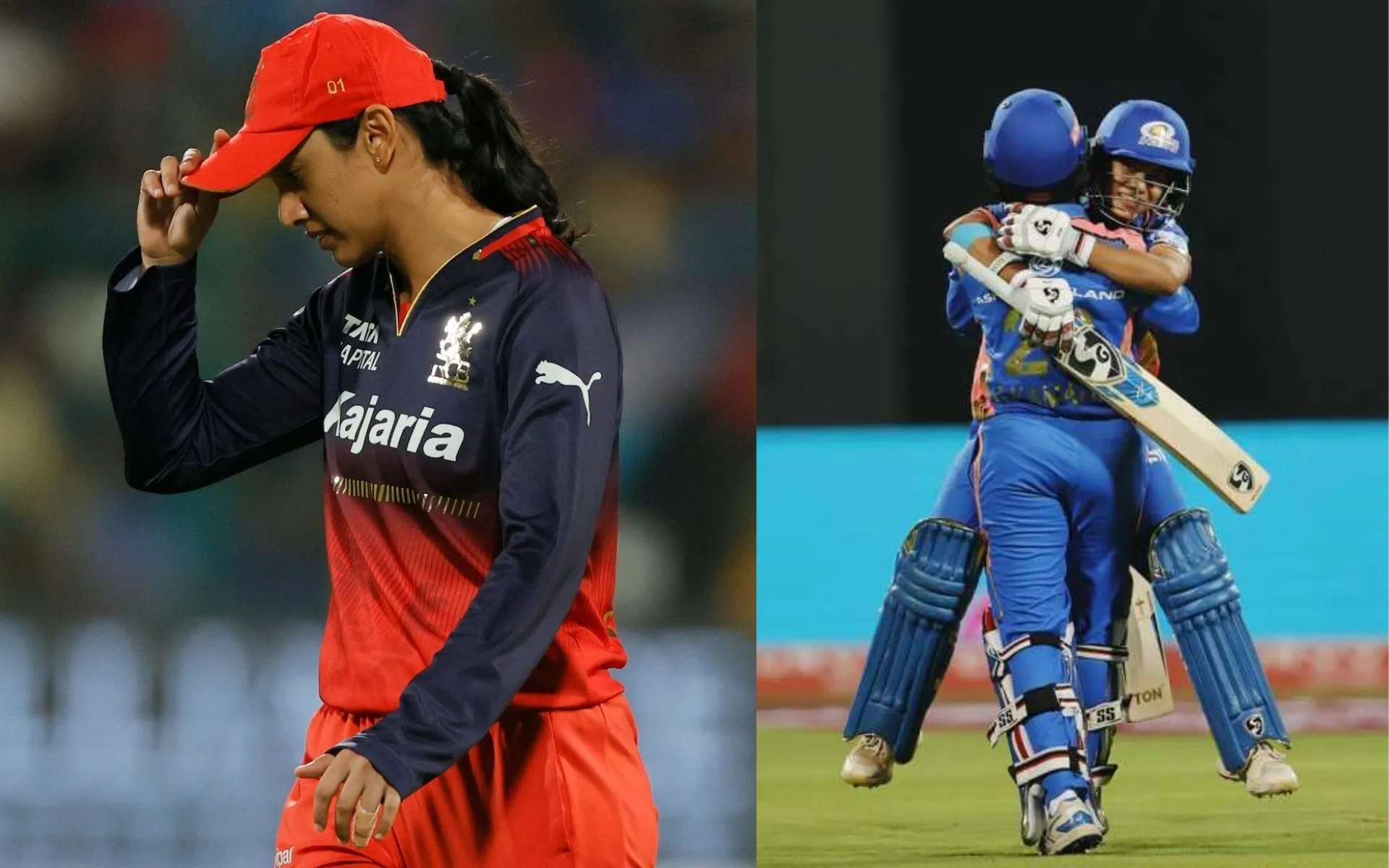 Mumbai Indians and Royal Challengers Bengaluru (Source:@TheBlues_IN,x.com)