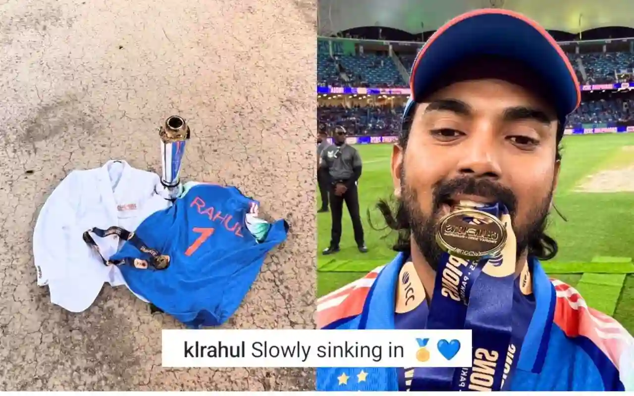 KL Rahul Instagram Post After Winning CT2025. [Source - klrahul/instagram]