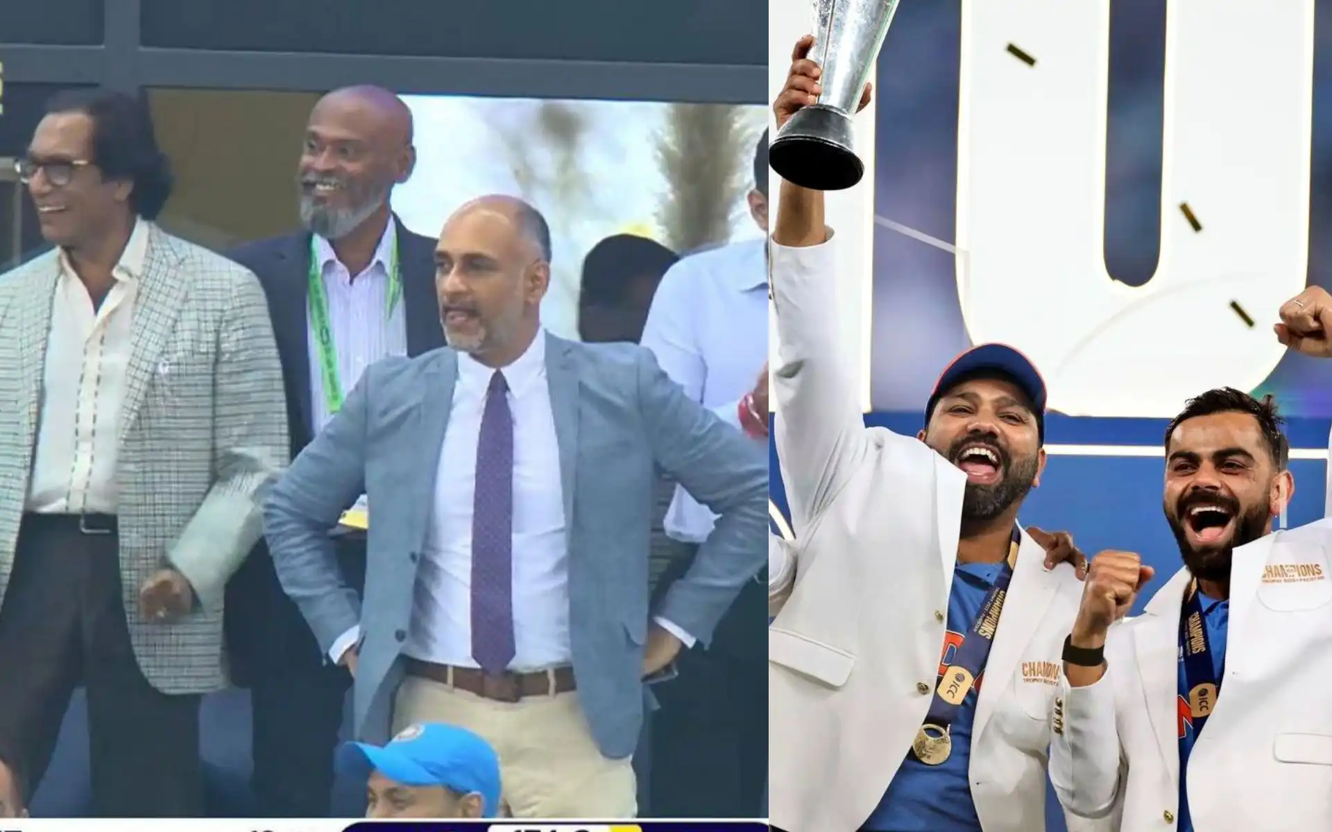 Virat Kohli and Rohit Sharma after Champions Trophy 2025 (Source:@mufaddal_vohra,x.com)