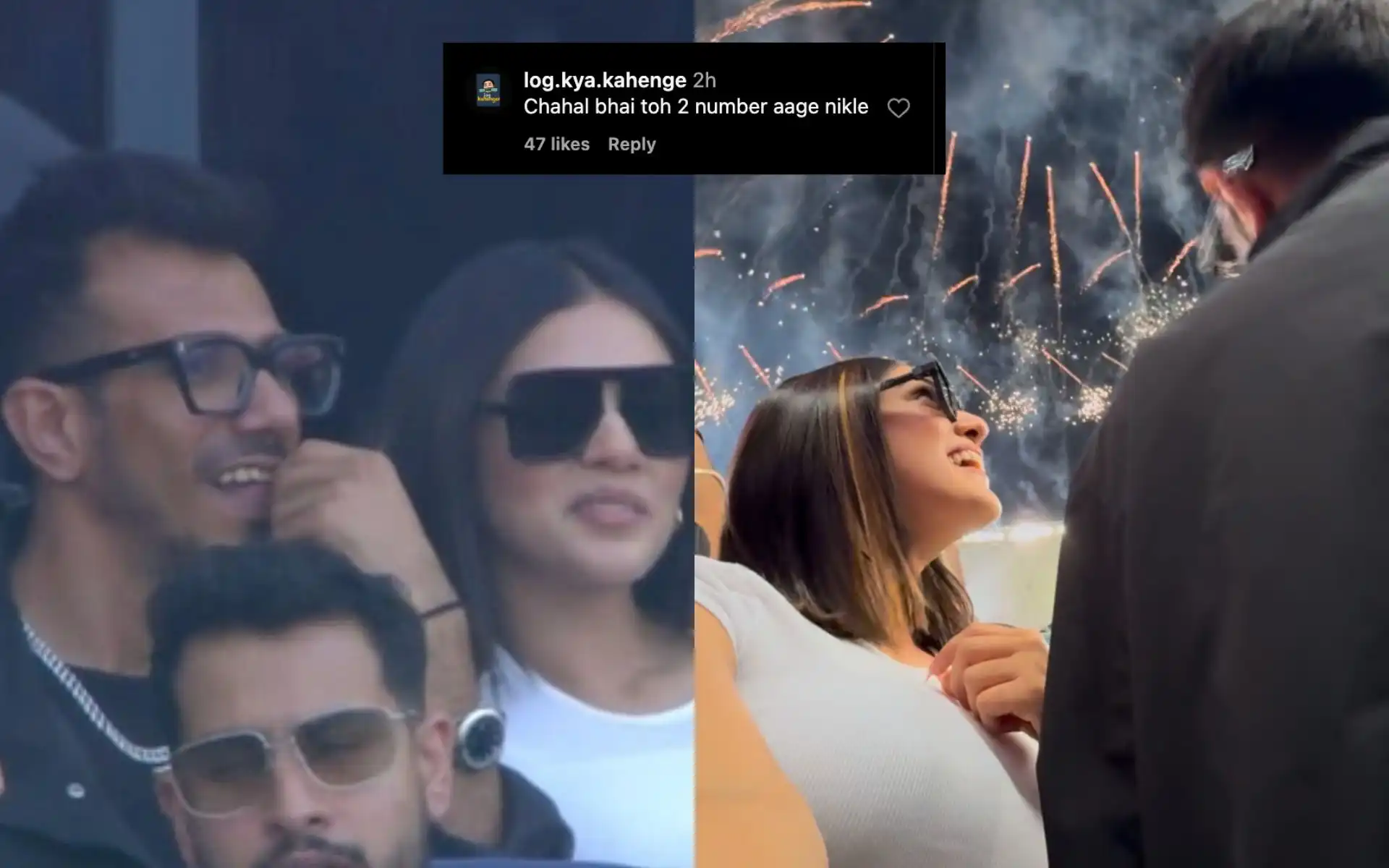 Yuzvendra Chahal's rumoured girlfriend gets trolled [Source: @rj.mahvash, @onecricket.official/Instagram]