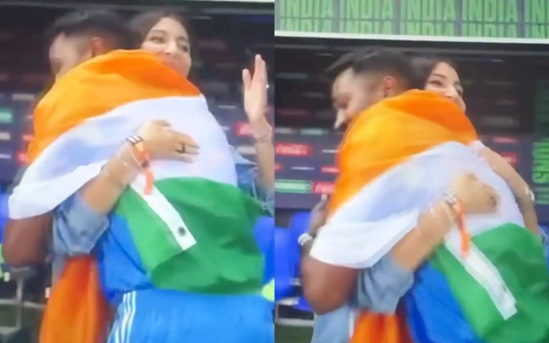 Hardik Pandya meets Anushka Sharma [Source: @CrictipsIndia/X.com]
