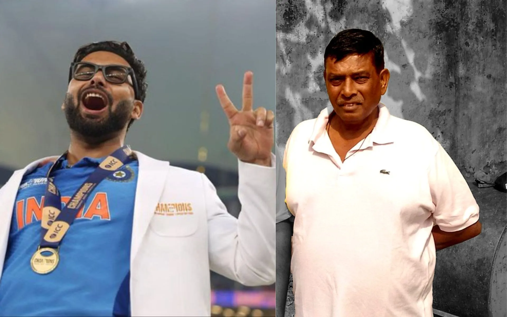 Rishabh Pant and Tarak Sinha - (Source:@Johns/X.com)